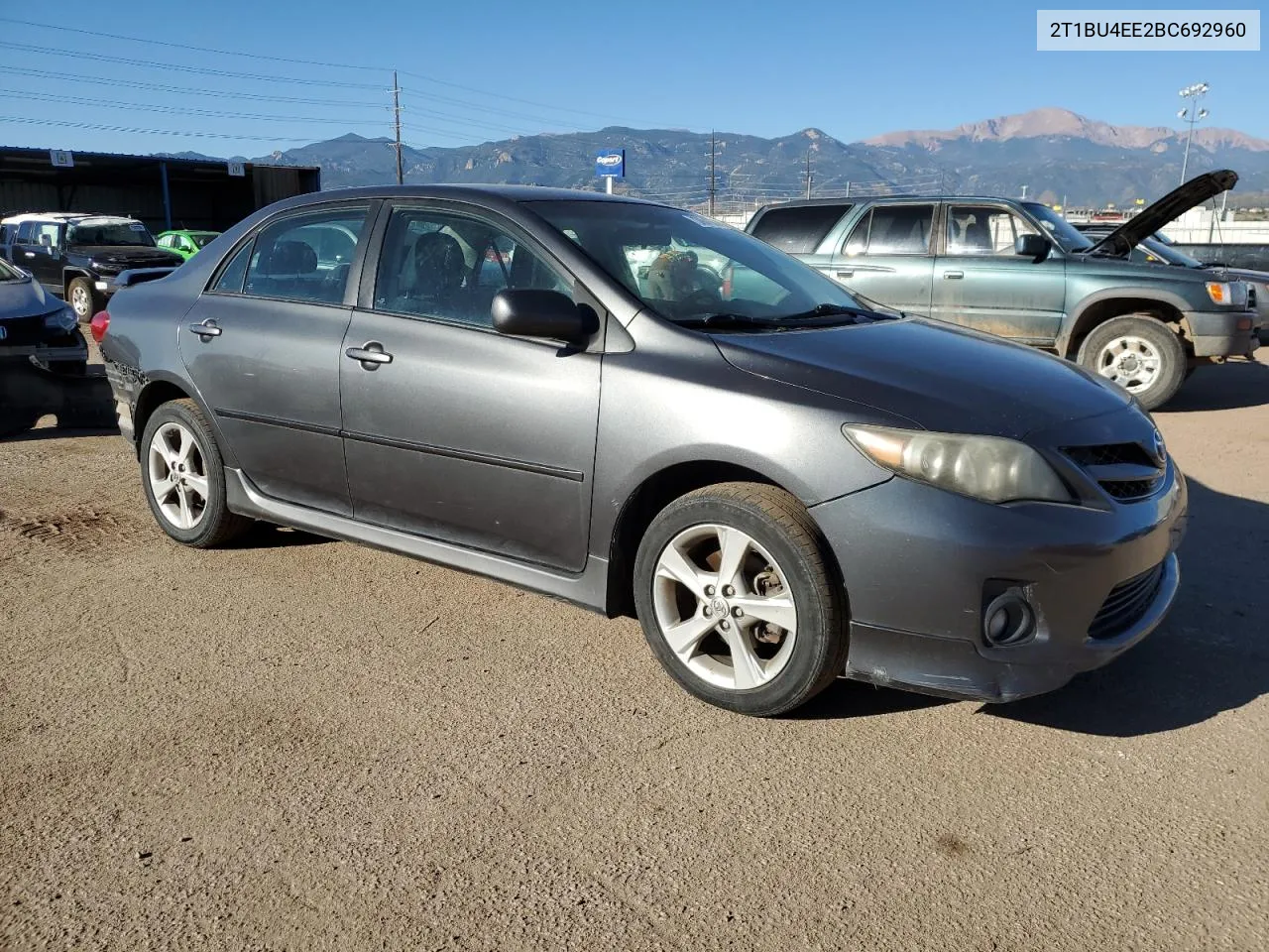 2011 Toyota Corolla Base VIN: 2T1BU4EE2BC692960 Lot: 73664754