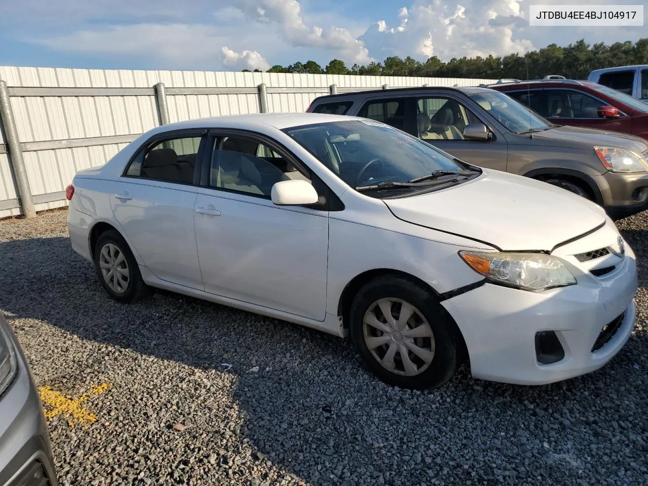 2011 Toyota Corolla Base VIN: JTDBU4EE4BJ104917 Lot: 73870794