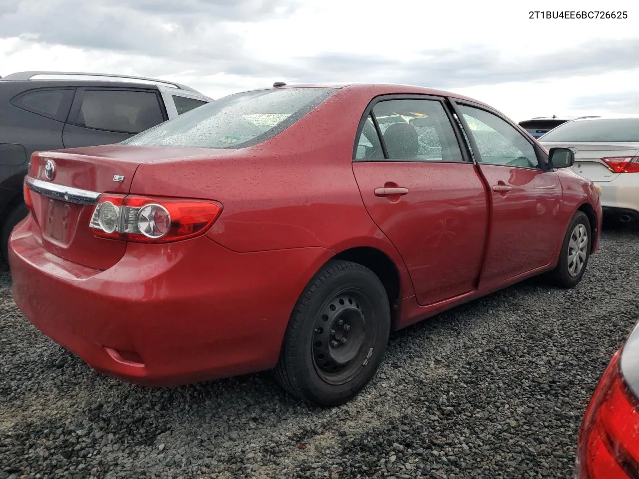 2011 Toyota Corolla Base VIN: 2T1BU4EE6BC726625 Lot: 73925444