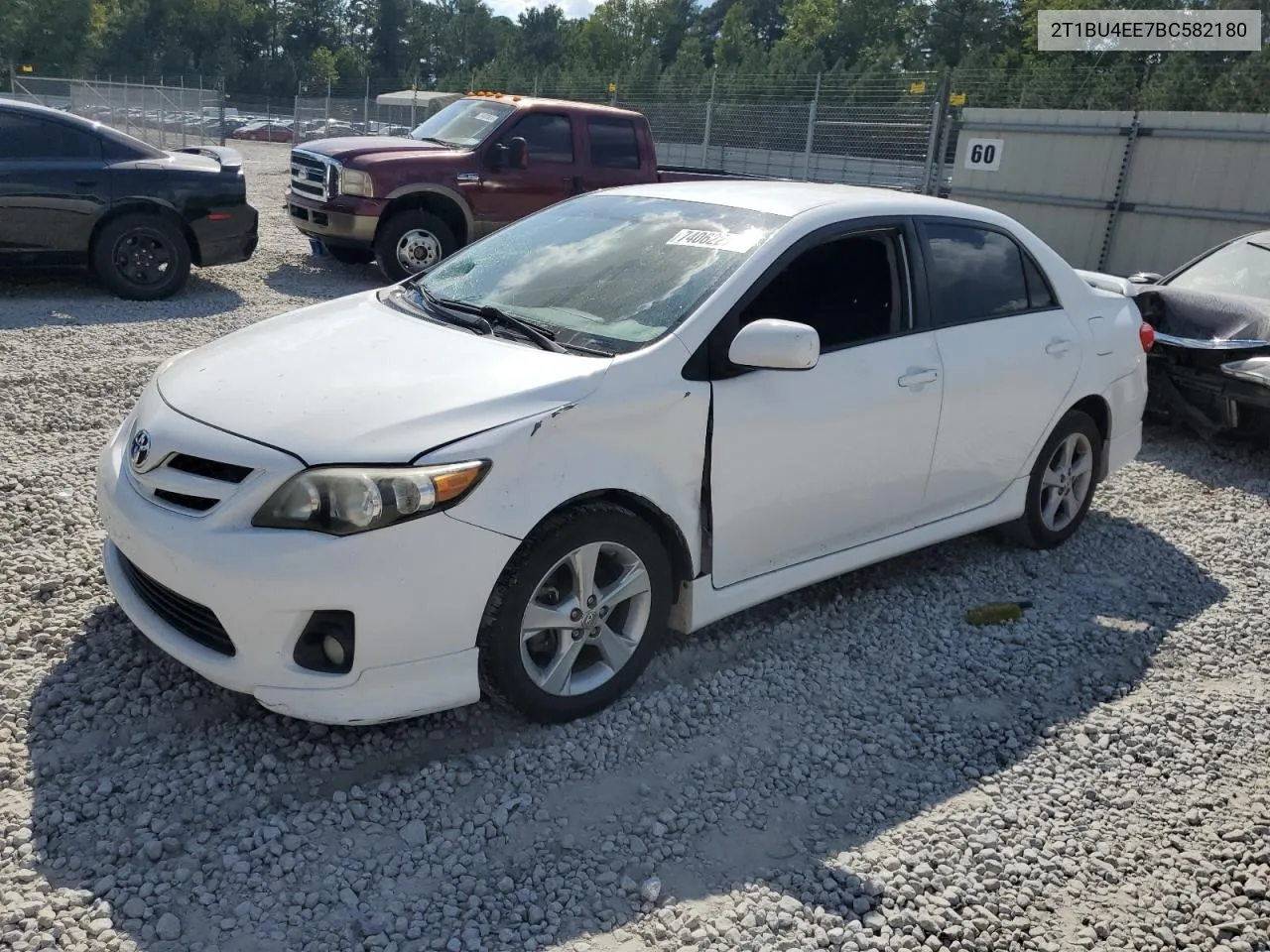 2011 Toyota Corolla Base VIN: 2T1BU4EE7BC582180 Lot: 74062274