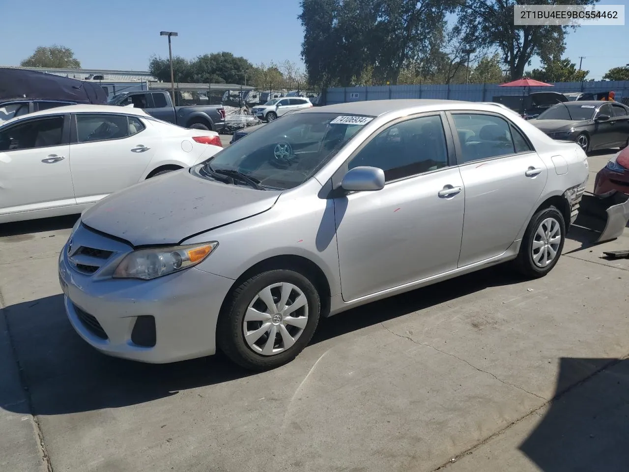 2011 Toyota Corolla Base VIN: 2T1BU4EE9BC554462 Lot: 74106934