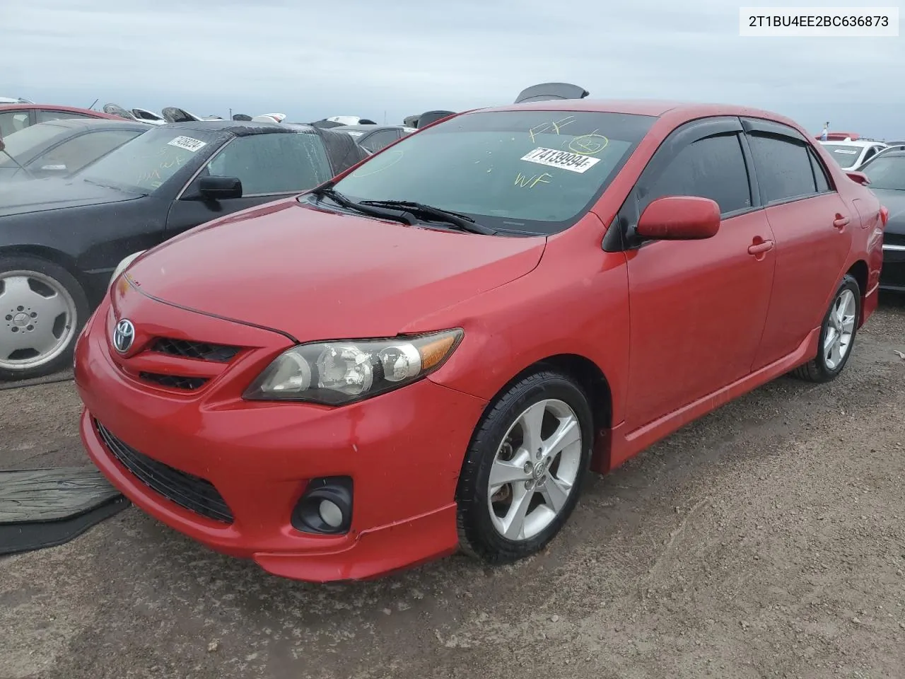 2011 Toyota Corolla Base VIN: 2T1BU4EE2BC636873 Lot: 74139994