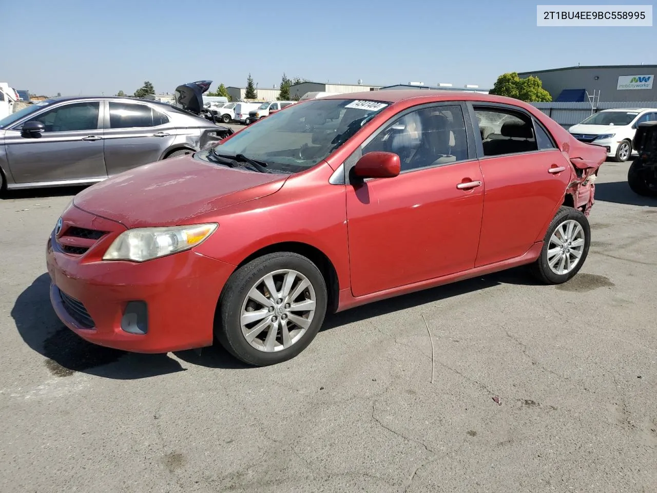 2011 Toyota Corolla Base VIN: 2T1BU4EE9BC558995 Lot: 74341404