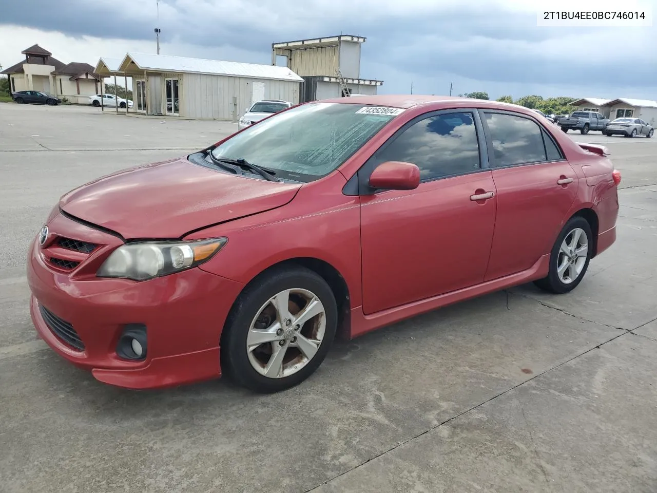 2011 Toyota Corolla Base VIN: 2T1BU4EE0BC746014 Lot: 74352804