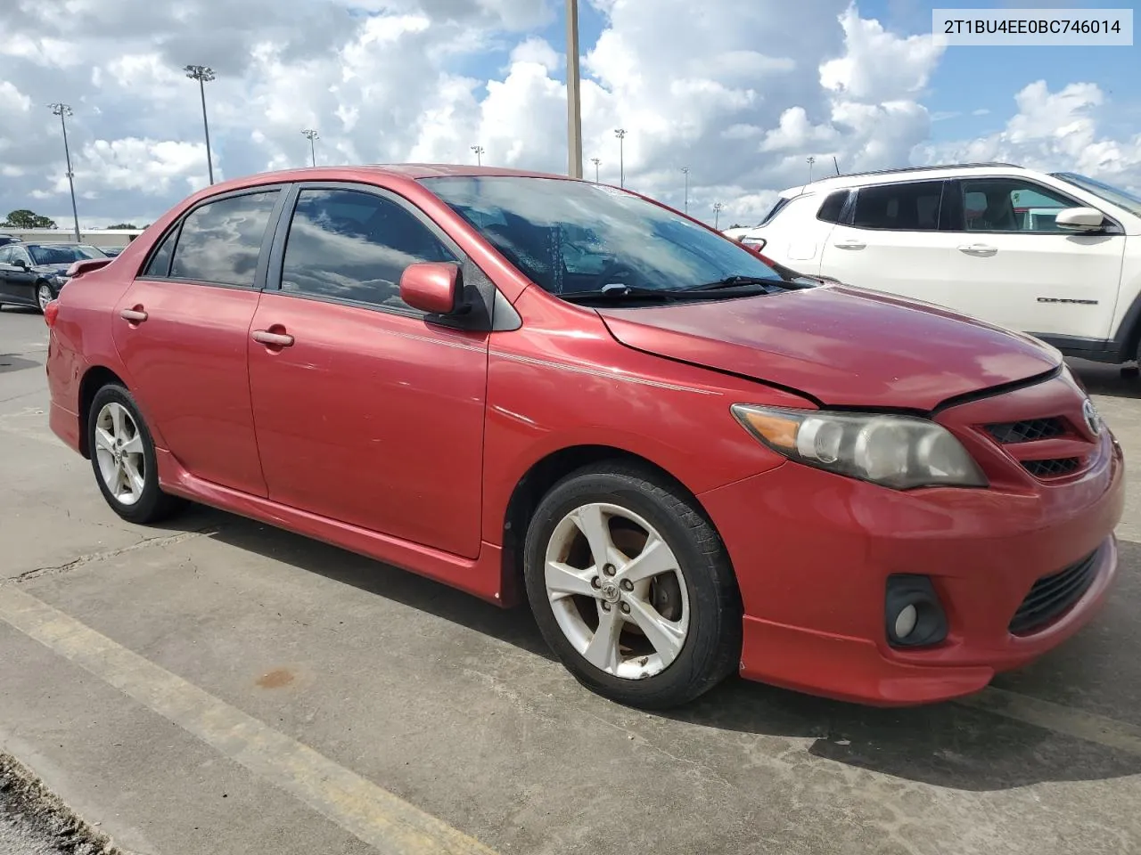 2011 Toyota Corolla Base VIN: 2T1BU4EE0BC746014 Lot: 74352804