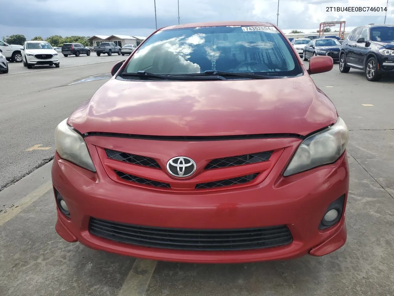 2011 Toyota Corolla Base VIN: 2T1BU4EE0BC746014 Lot: 74352804