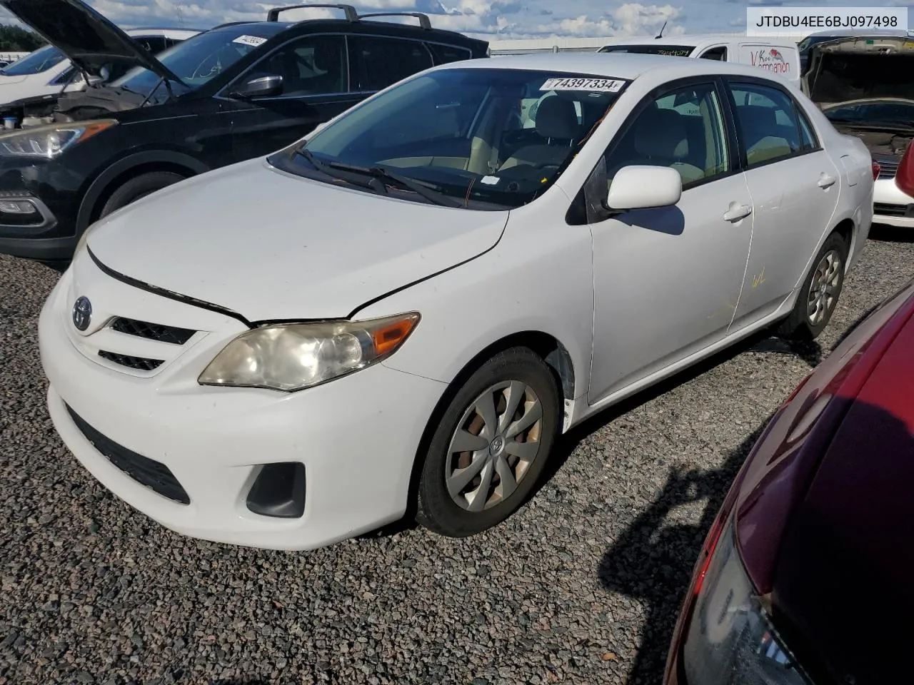 2011 Toyota Corolla Base VIN: JTDBU4EE6BJ097498 Lot: 74397334