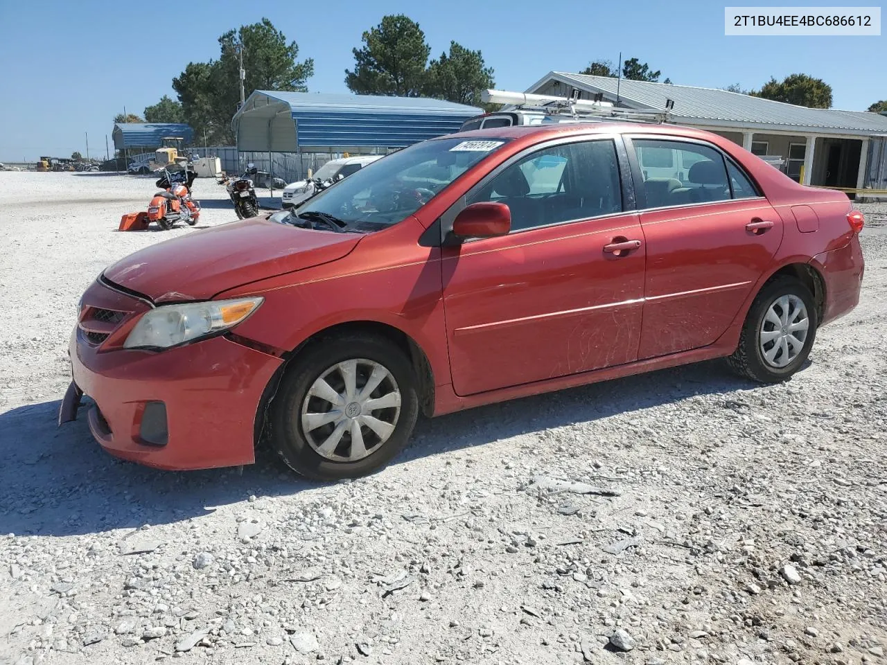 2011 Toyota Corolla Base VIN: 2T1BU4EE4BC686612 Lot: 74567974