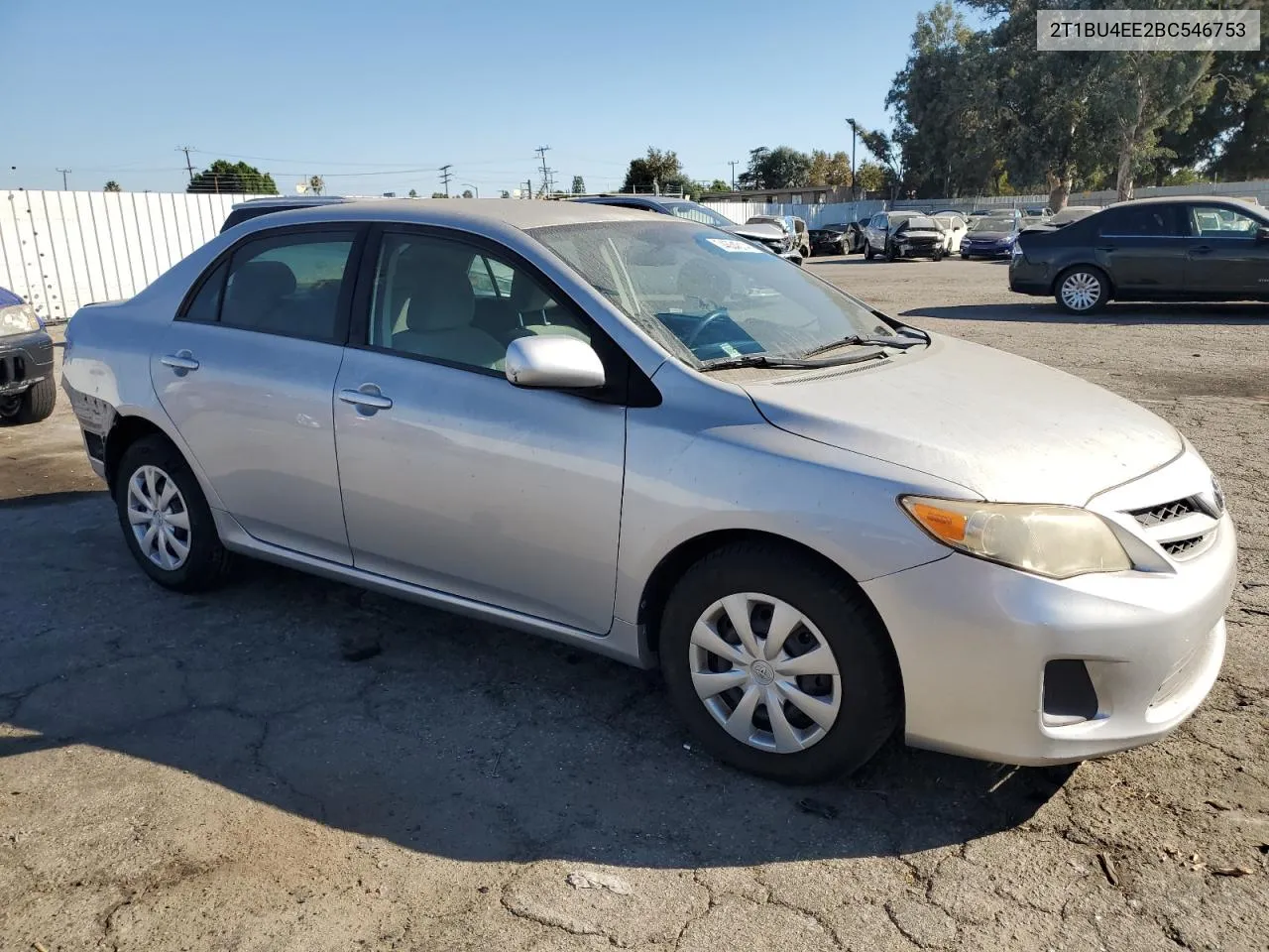 2011 Toyota Corolla Base VIN: 2T1BU4EE2BC546753 Lot: 74634314