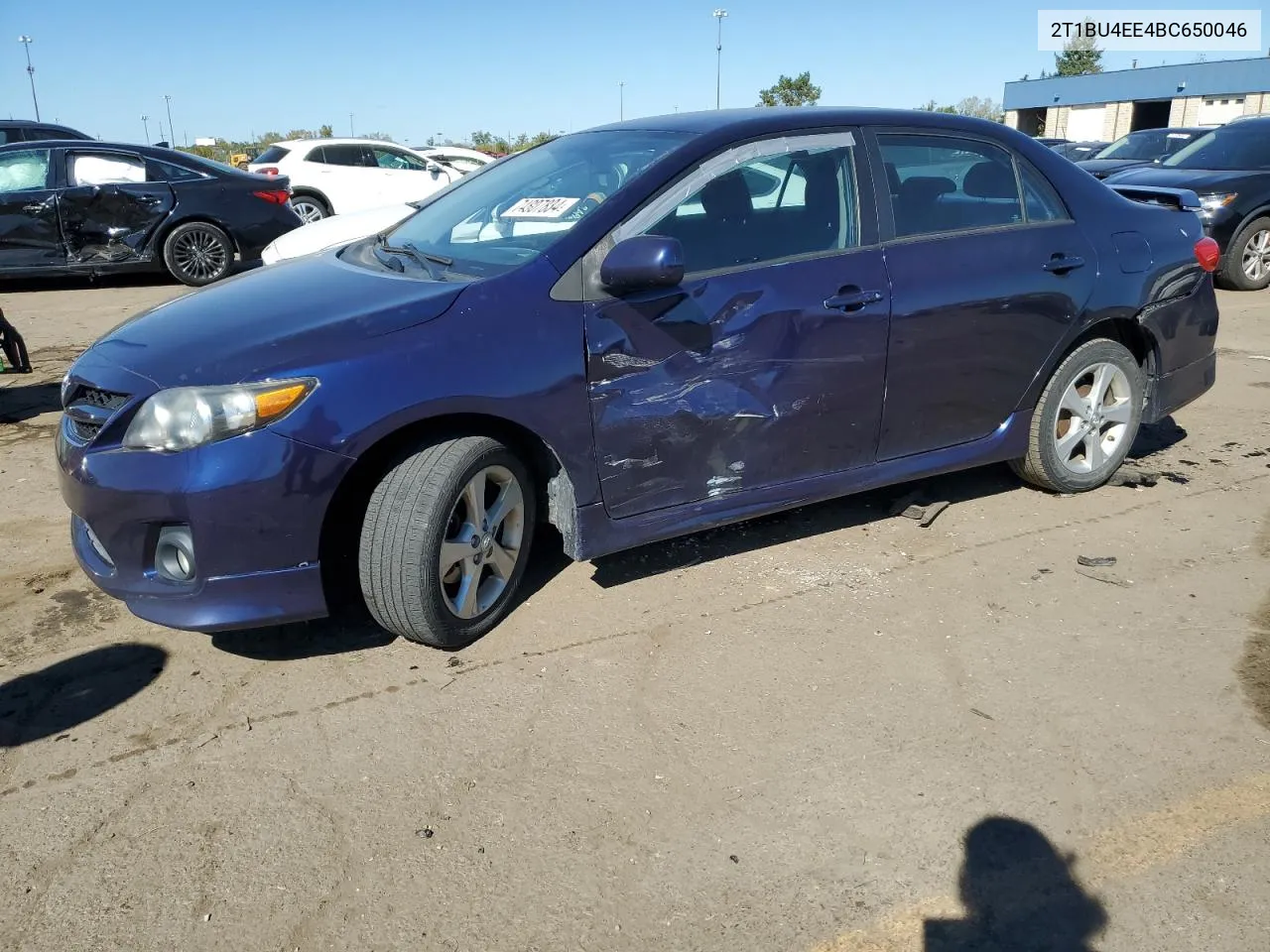 2011 Toyota Corolla Base VIN: 2T1BU4EE4BC650046 Lot: 74807834