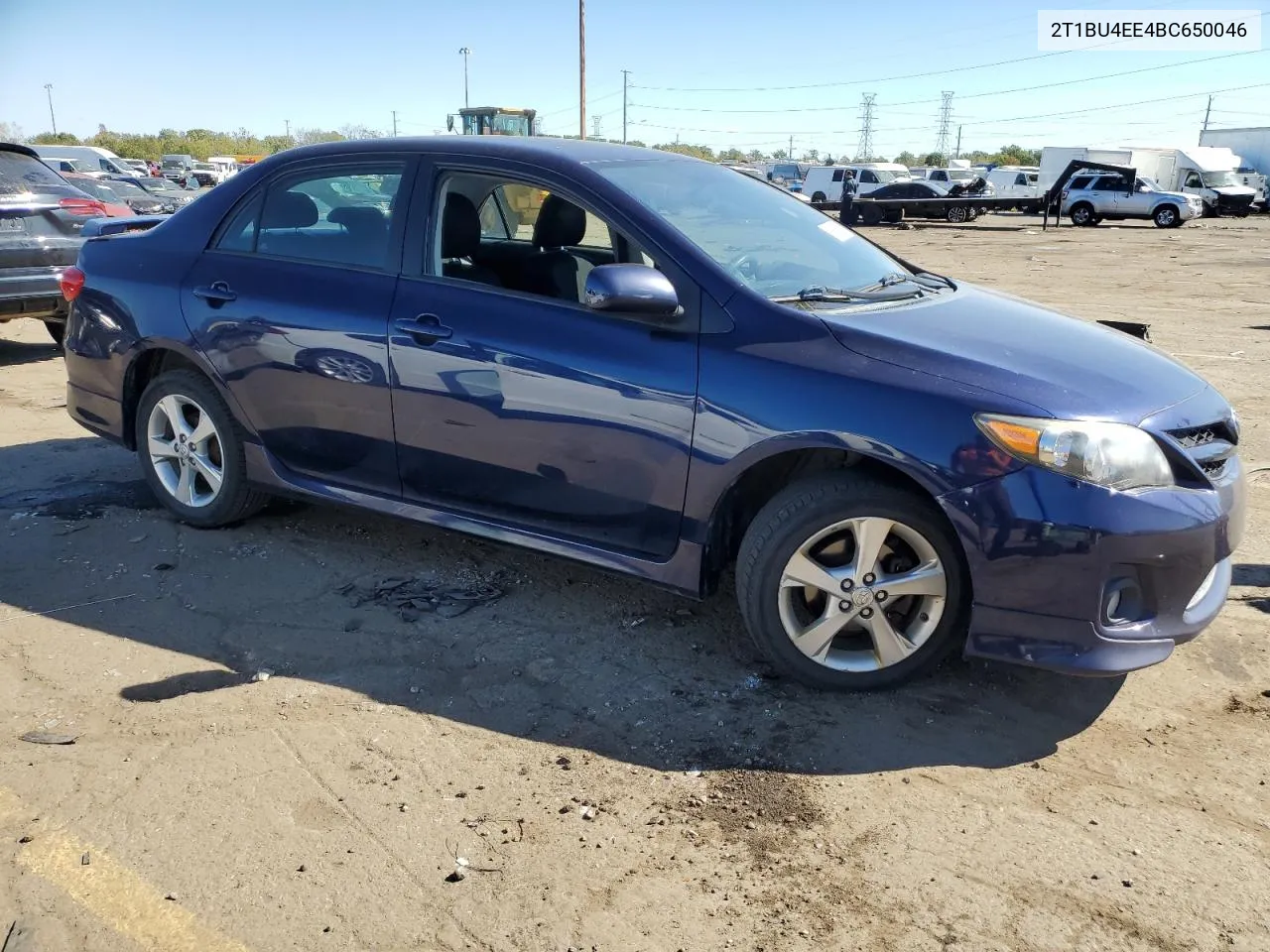 2011 Toyota Corolla Base VIN: 2T1BU4EE4BC650046 Lot: 74807834