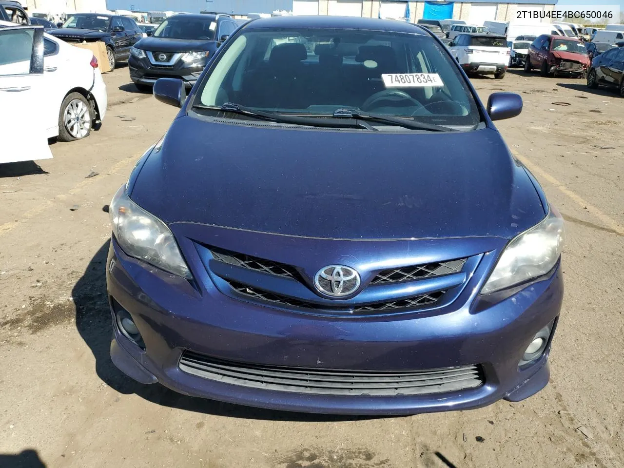 2011 Toyota Corolla Base VIN: 2T1BU4EE4BC650046 Lot: 74807834