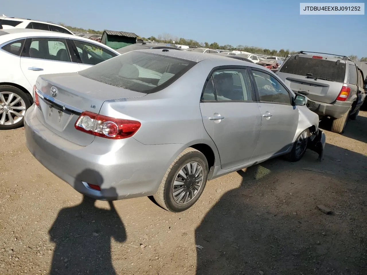 2011 Toyota Corolla Base VIN: JTDBU4EEXBJ091252 Lot: 75045854