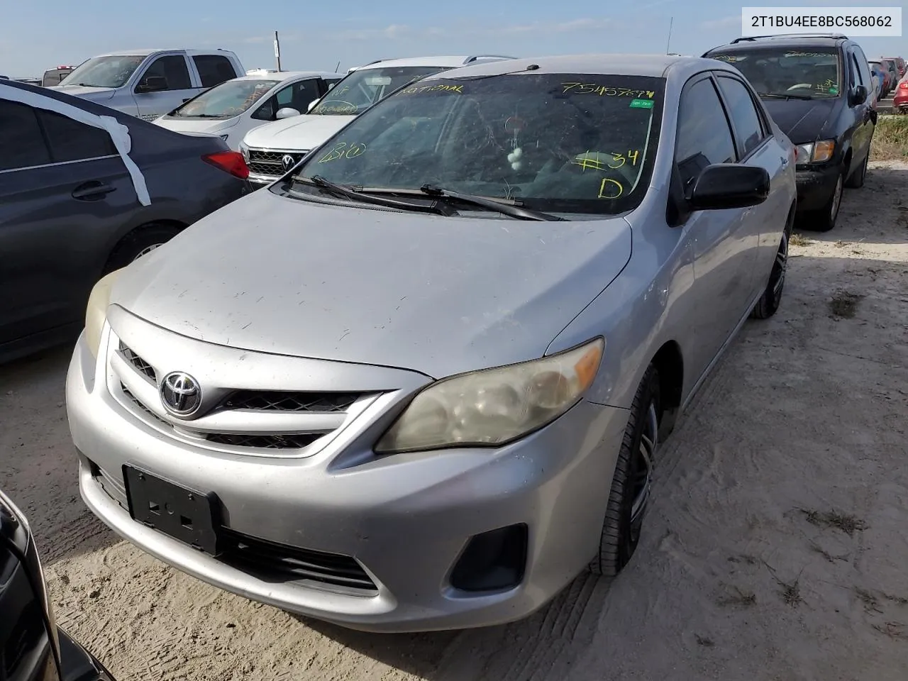 2011 Toyota Corolla Base VIN: 2T1BU4EE8BC568062 Lot: 75457694