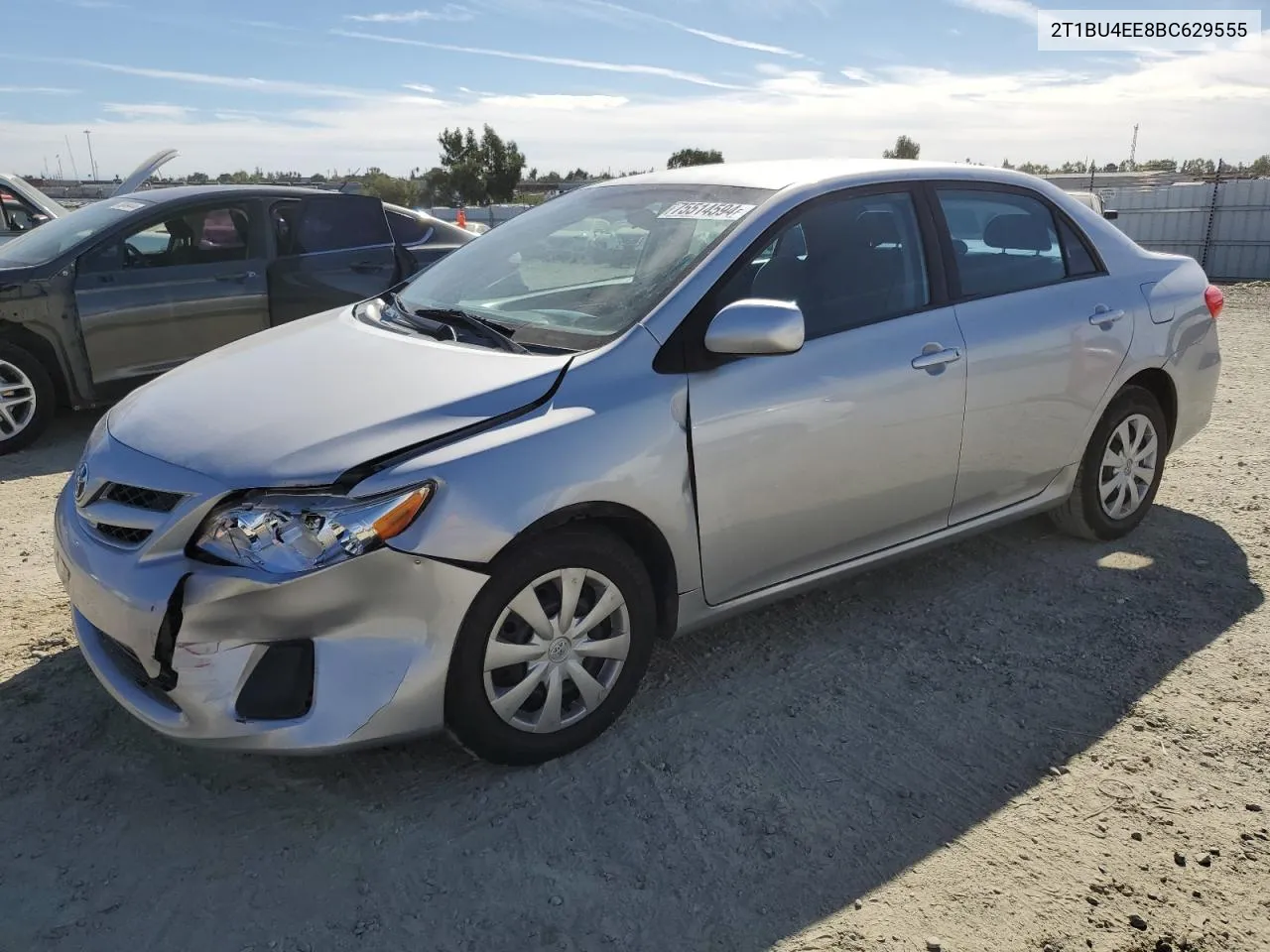 2011 Toyota Corolla Base VIN: 2T1BU4EE8BC629555 Lot: 75514594