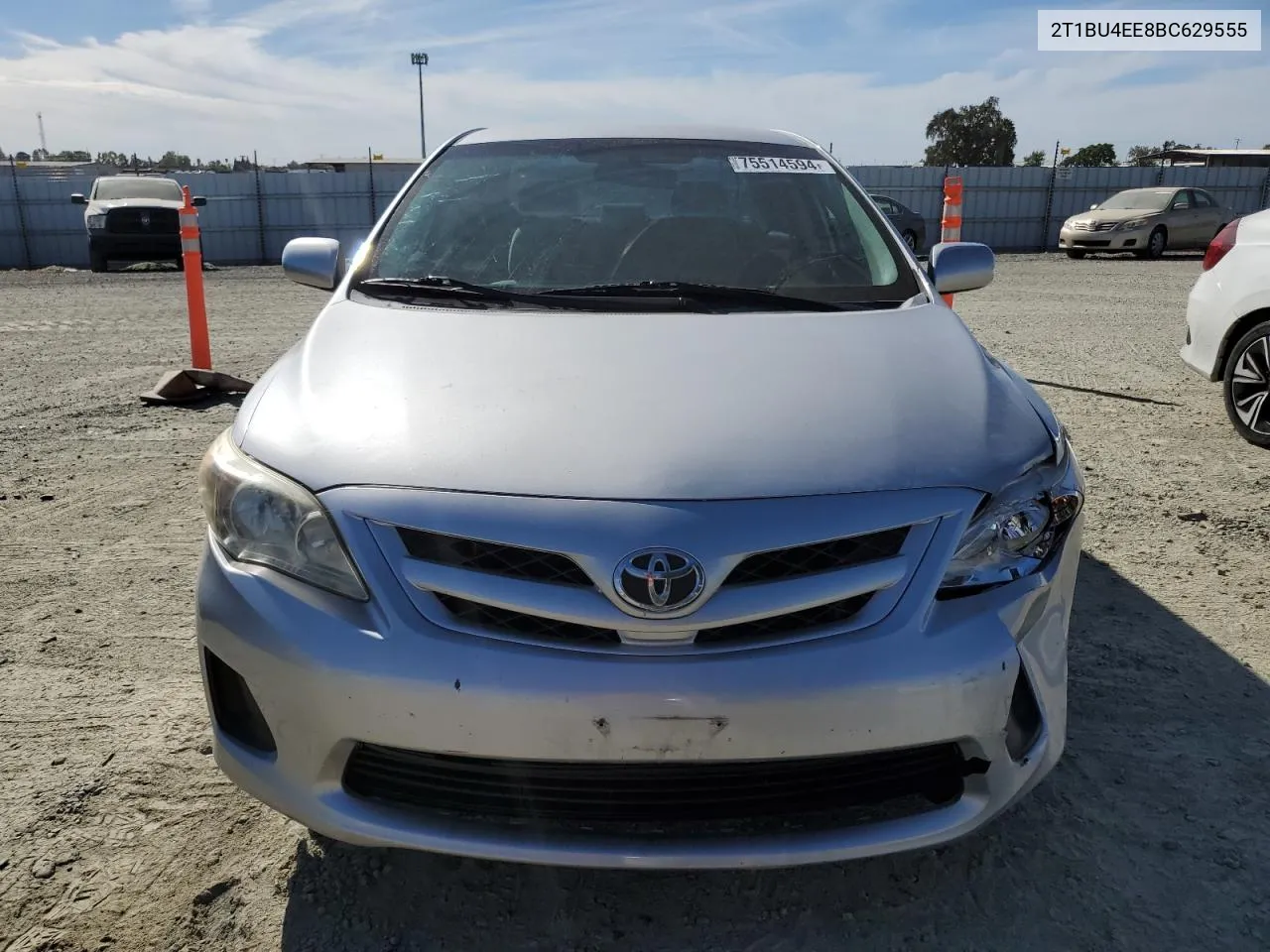 2011 Toyota Corolla Base VIN: 2T1BU4EE8BC629555 Lot: 75514594