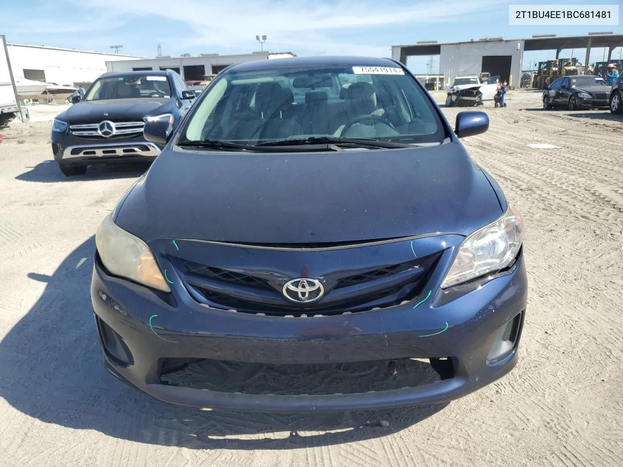 2011 Toyota Corolla Base VIN: 2T1BU4EE1BC681481 Lot: 75541914