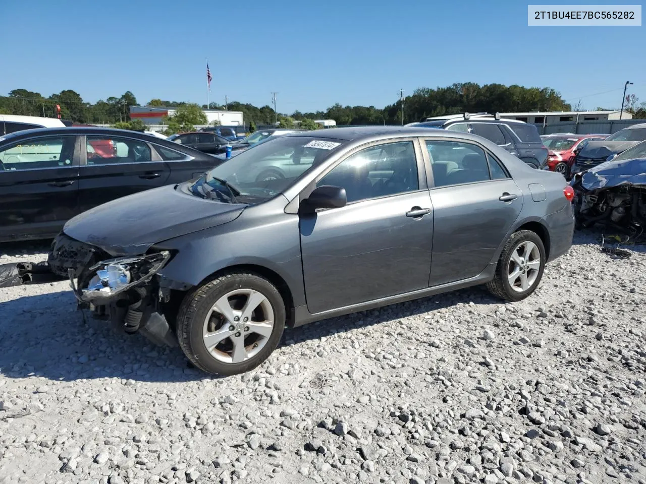 2011 Toyota Corolla Base VIN: 2T1BU4EE7BC565282 Lot: 75547814