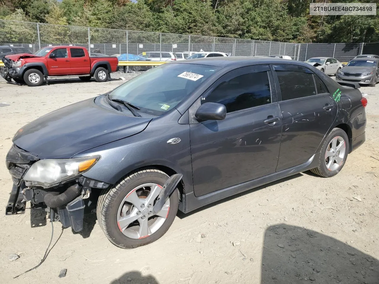 2011 Toyota Corolla Base VIN: 2T1BU4EE4BC734898 Lot: 75661074