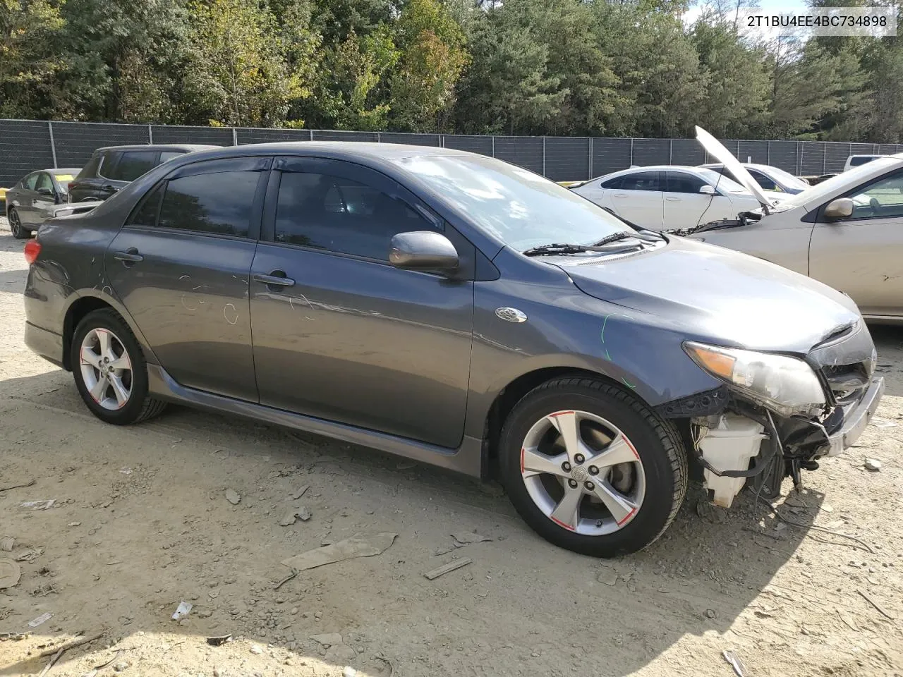 2011 Toyota Corolla Base VIN: 2T1BU4EE4BC734898 Lot: 75661074