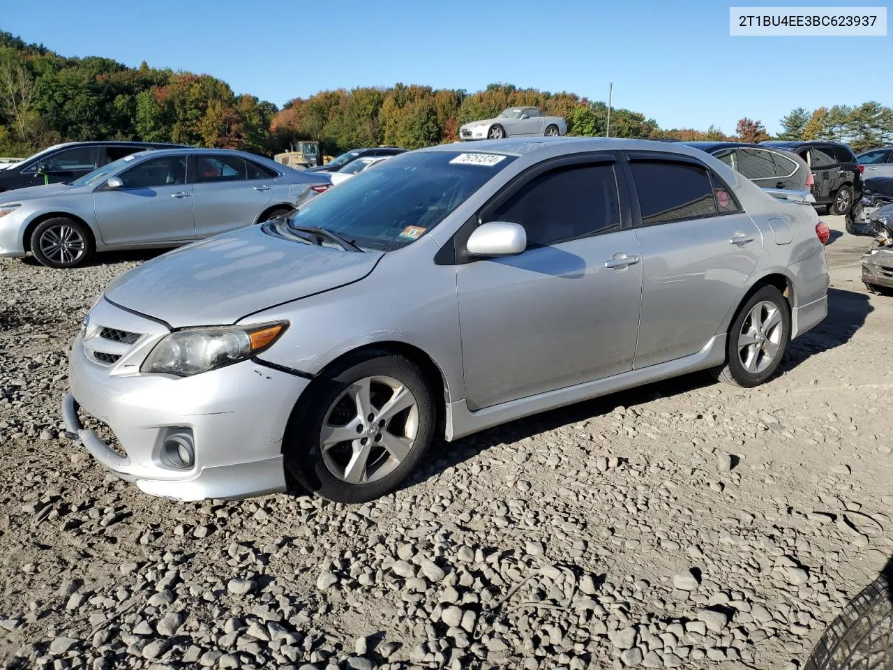 2011 Toyota Corolla Base VIN: 2T1BU4EE3BC623937 Lot: 75751374