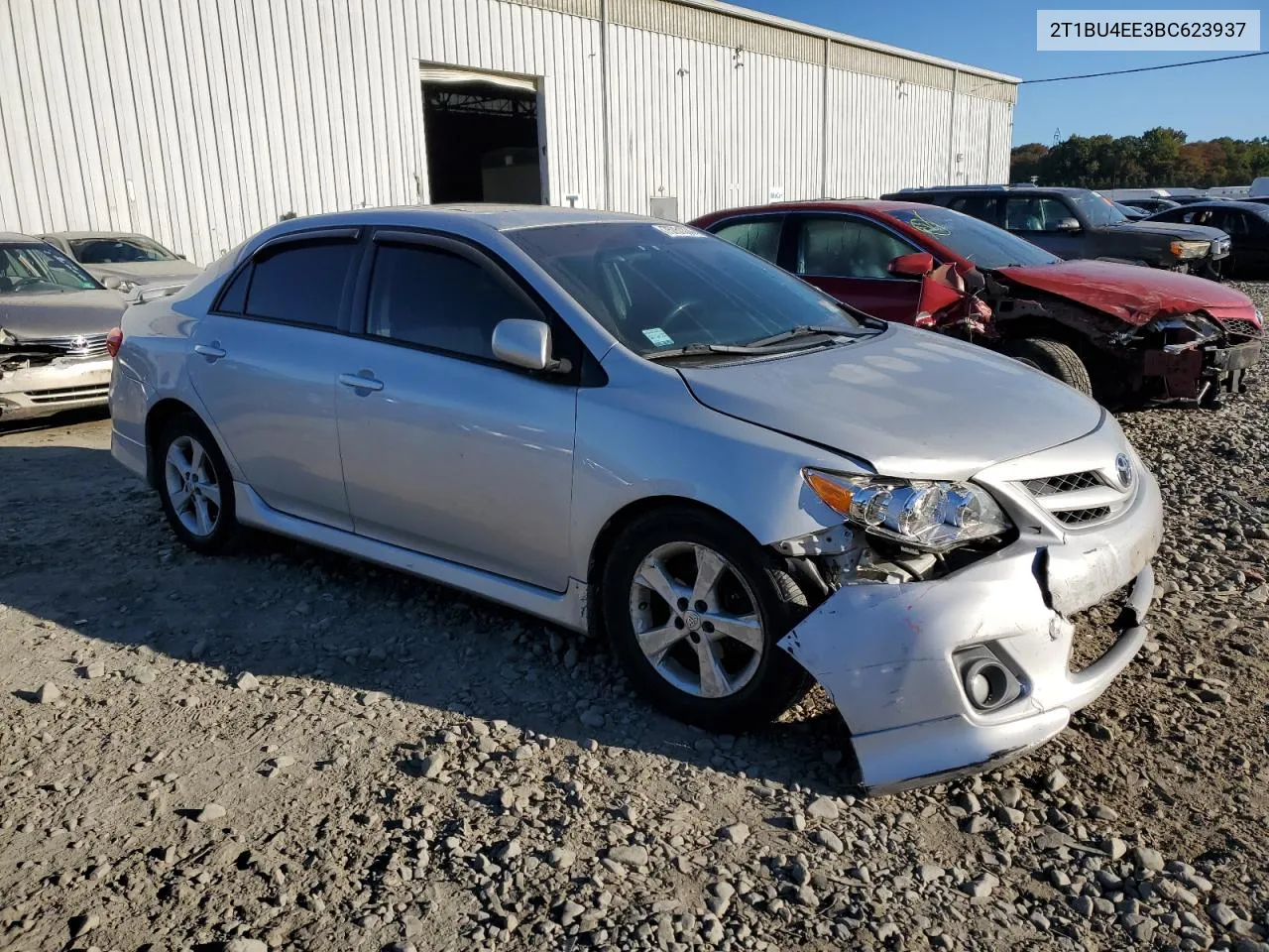 2011 Toyota Corolla Base VIN: 2T1BU4EE3BC623937 Lot: 75751374