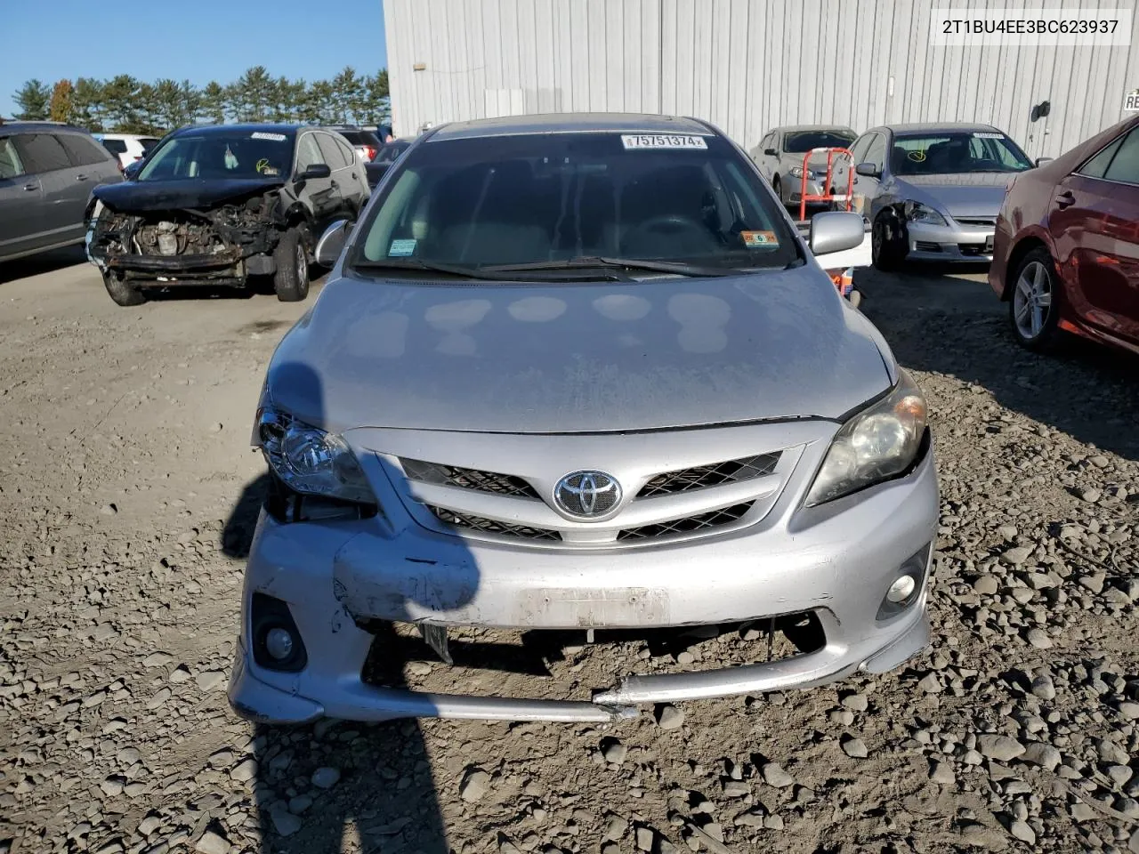 2011 Toyota Corolla Base VIN: 2T1BU4EE3BC623937 Lot: 75751374