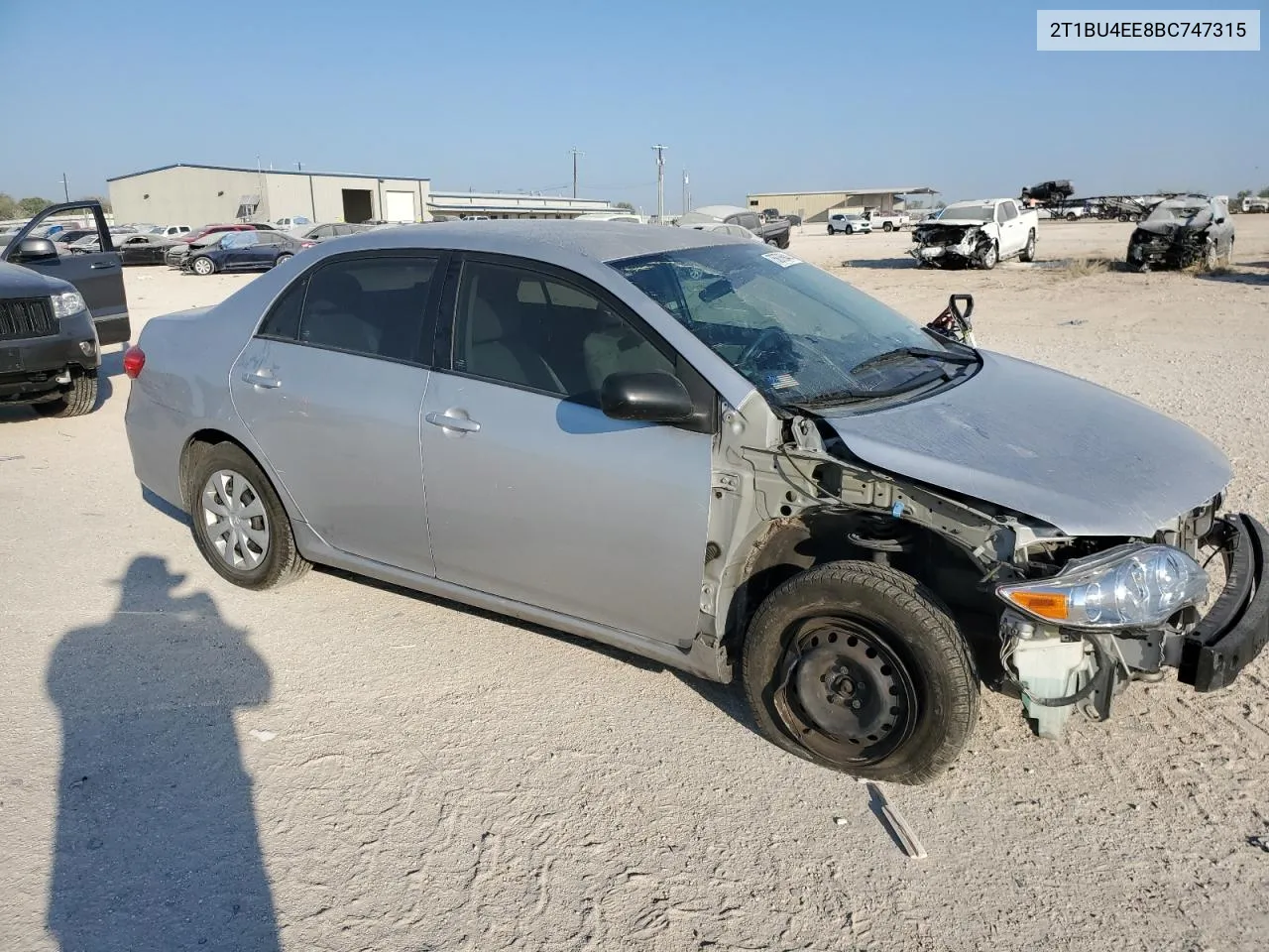 2011 Toyota Corolla Base VIN: 2T1BU4EE8BC747315 Lot: 75876944