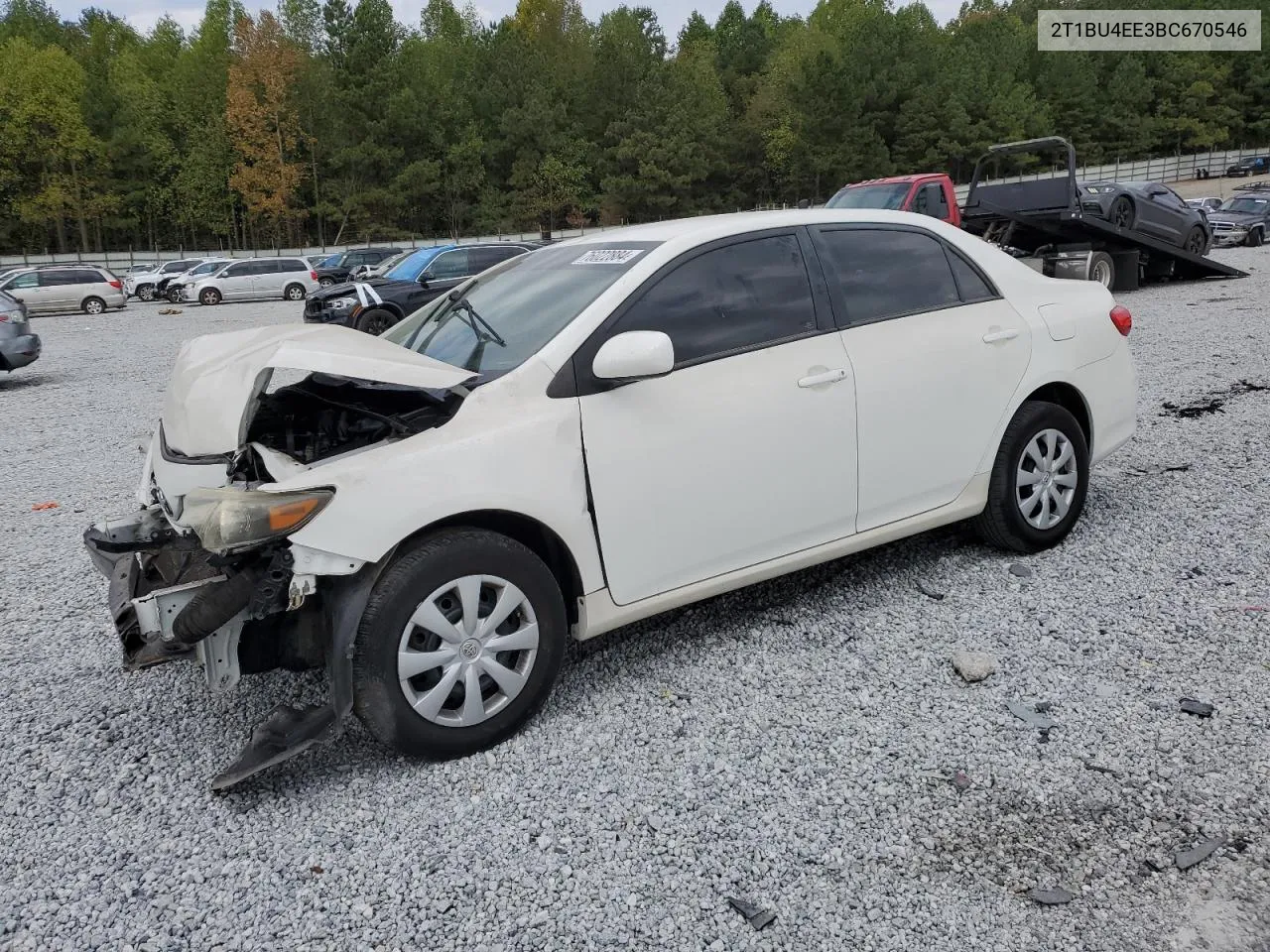 2011 Toyota Corolla Base VIN: 2T1BU4EE3BC670546 Lot: 76022884