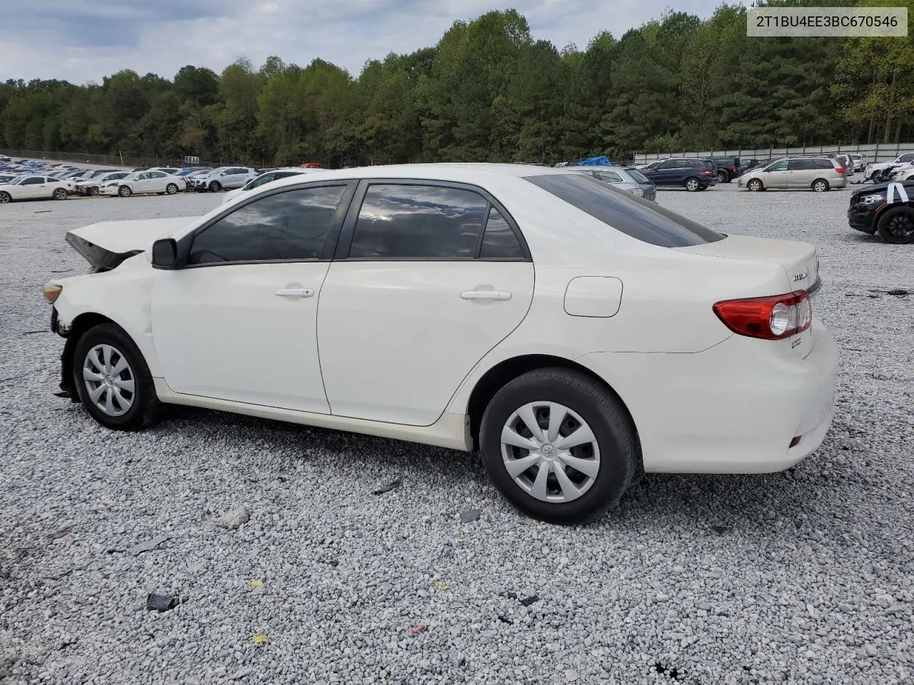 2011 Toyota Corolla Base VIN: 2T1BU4EE3BC670546 Lot: 76022884