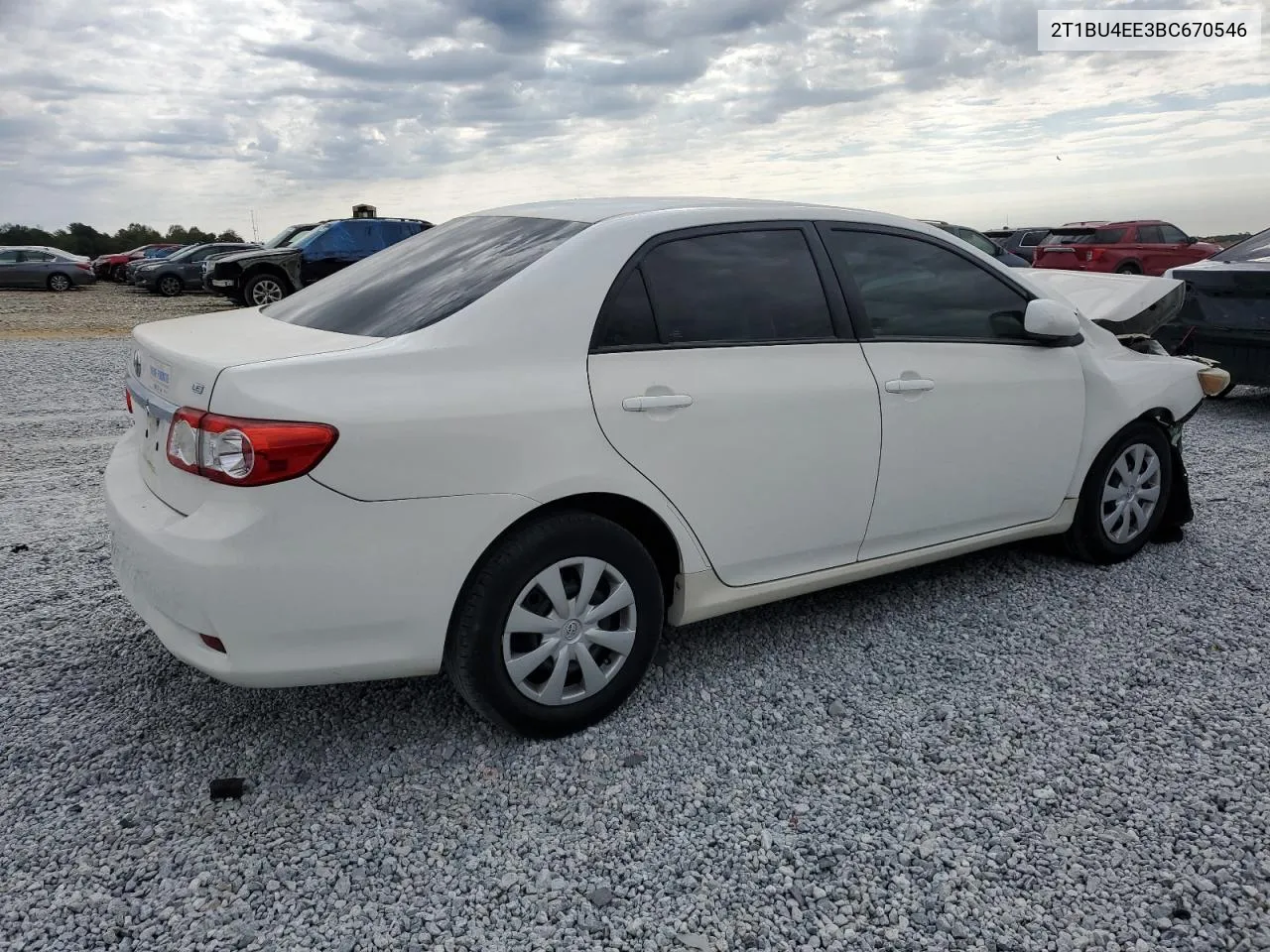 2011 Toyota Corolla Base VIN: 2T1BU4EE3BC670546 Lot: 76022884