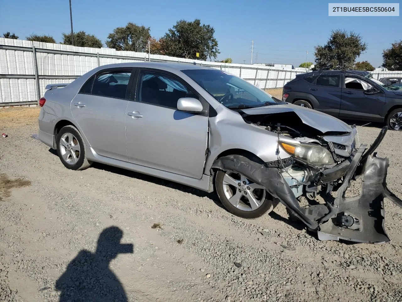 2011 Toyota Corolla Base VIN: 2T1BU4EE5BC550604 Lot: 76141404