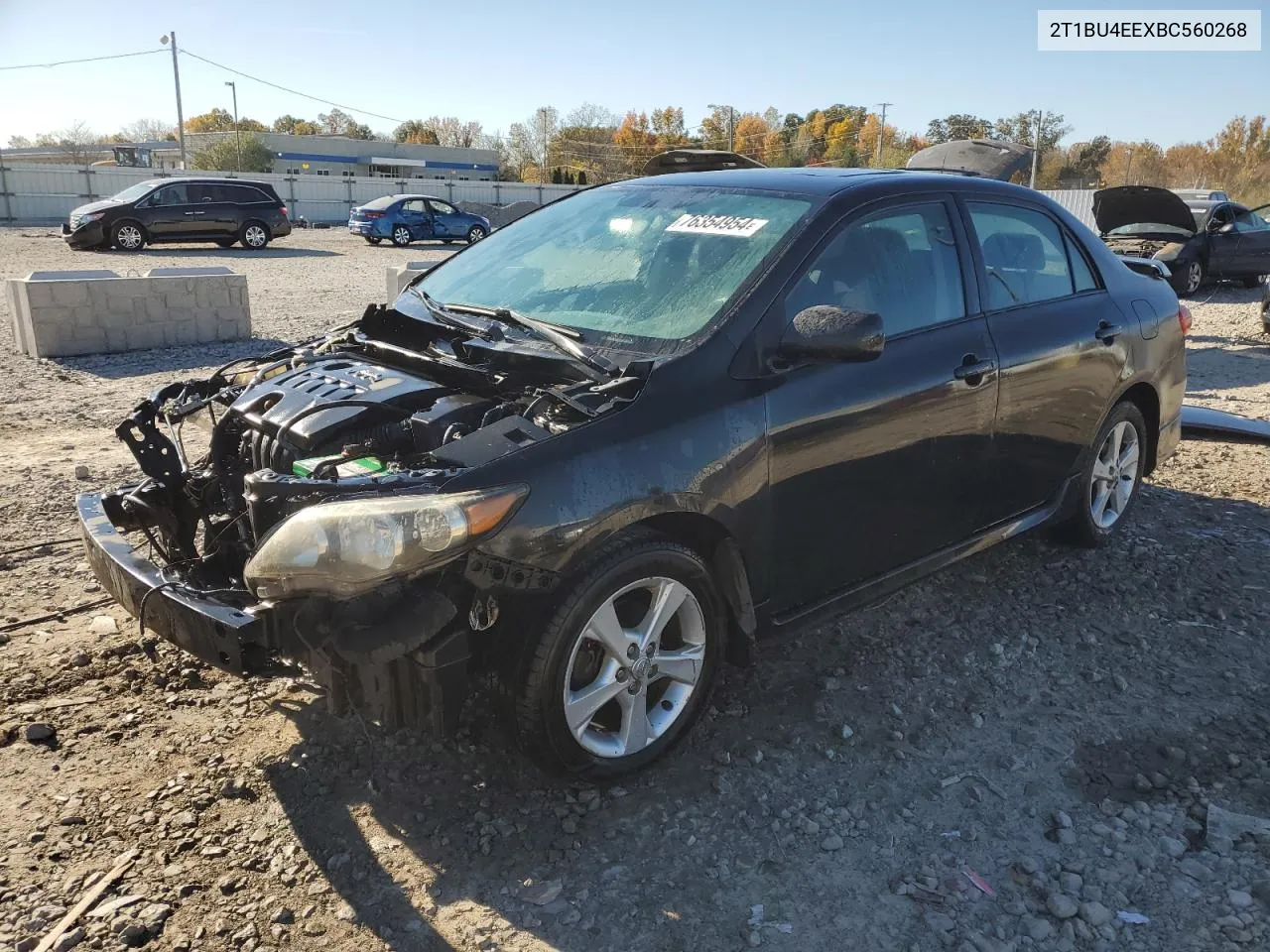 2011 Toyota Corolla Base VIN: 2T1BU4EEXBC560268 Lot: 76354954