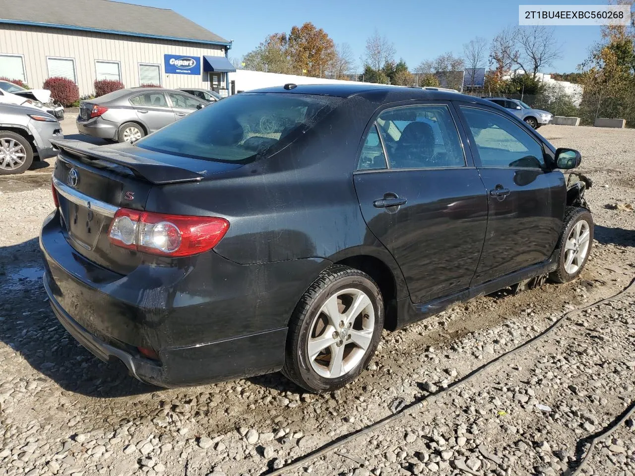 2011 Toyota Corolla Base VIN: 2T1BU4EEXBC560268 Lot: 76354954