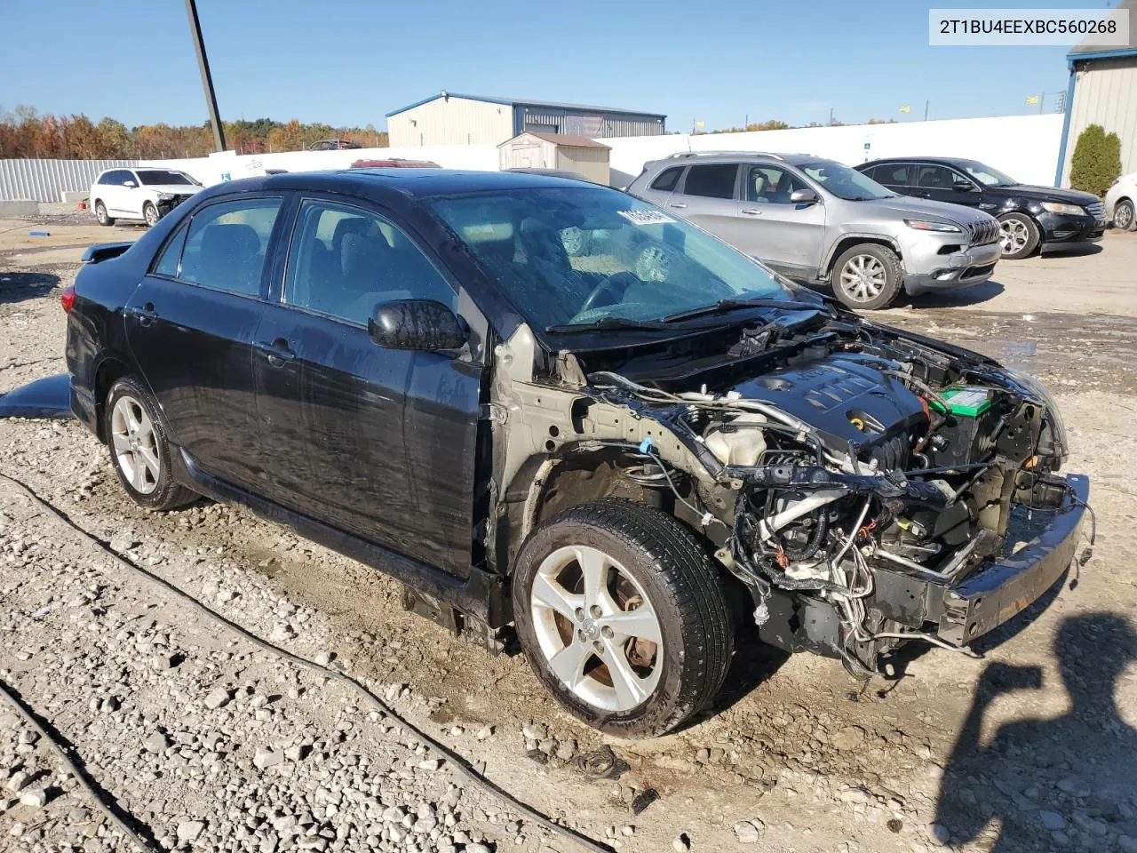 2011 Toyota Corolla Base VIN: 2T1BU4EEXBC560268 Lot: 76354954