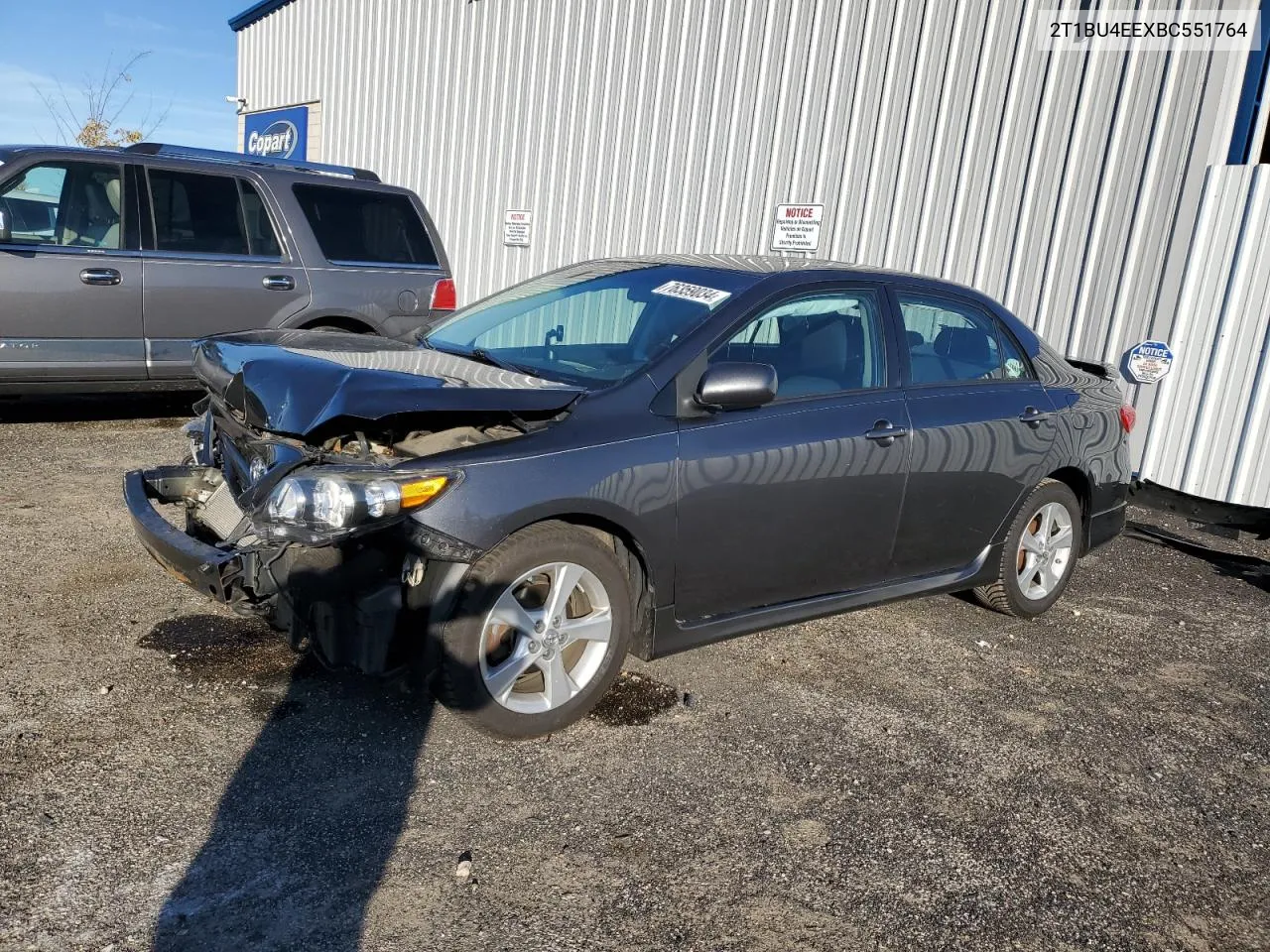 2T1BU4EEXBC551764 2011 Toyota Corolla Base