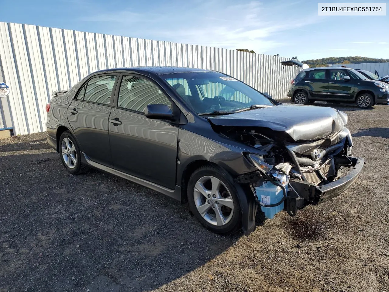 2T1BU4EEXBC551764 2011 Toyota Corolla Base