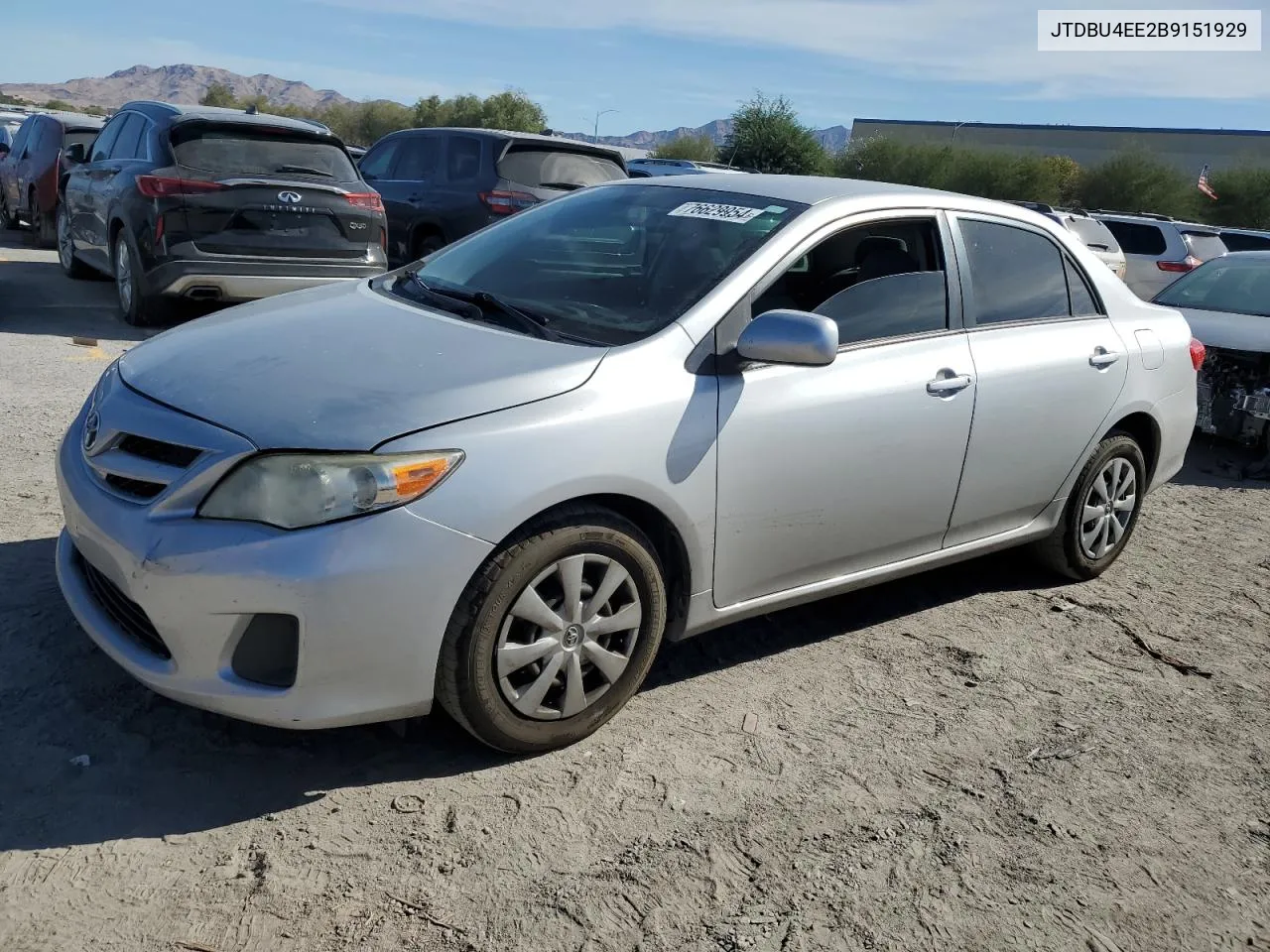 2011 Toyota Corolla Base VIN: JTDBU4EE2B9151929 Lot: 76629954