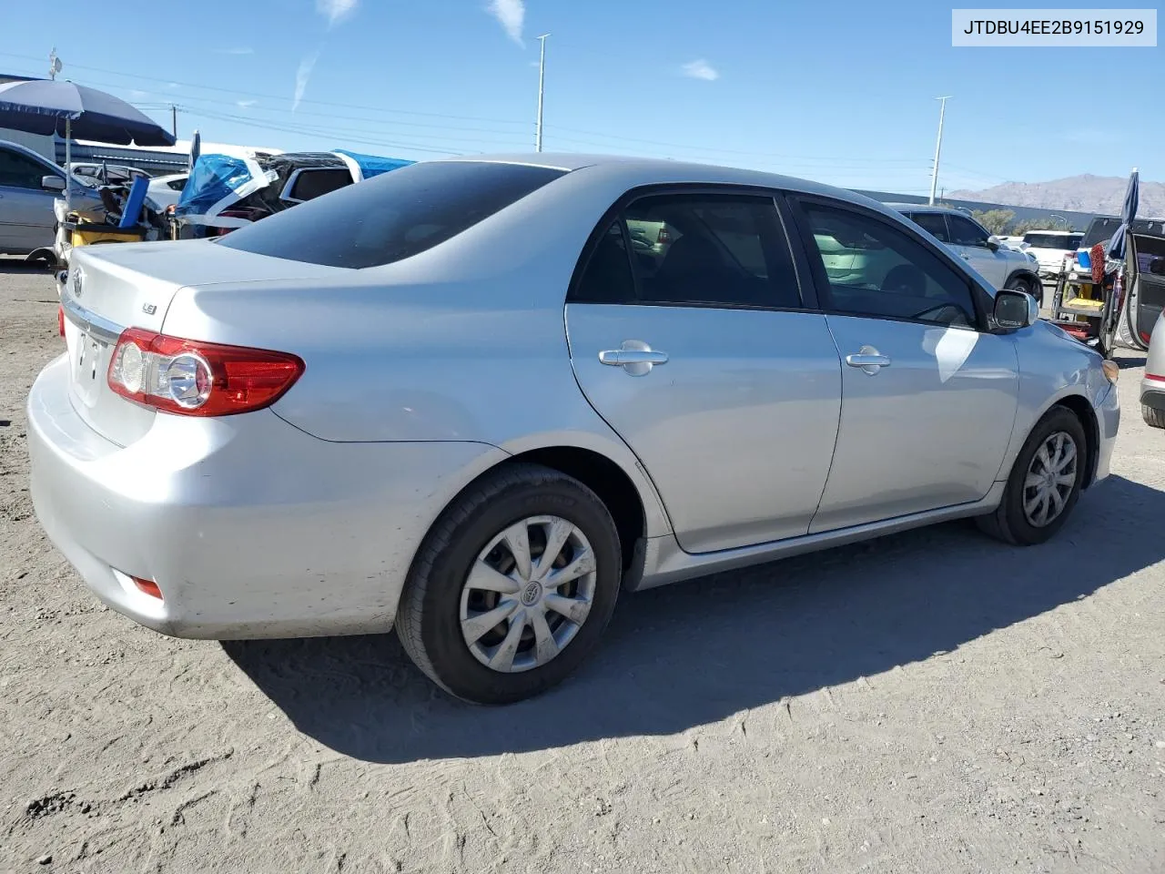 2011 Toyota Corolla Base VIN: JTDBU4EE2B9151929 Lot: 76629954