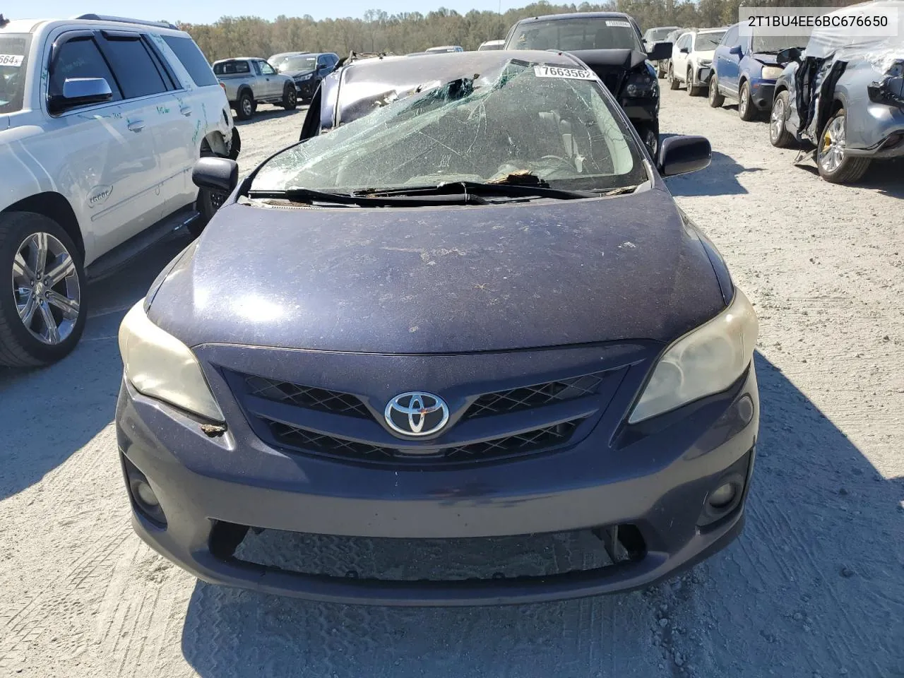 2011 Toyota Corolla Base VIN: 2T1BU4EE6BC676650 Lot: 76635624