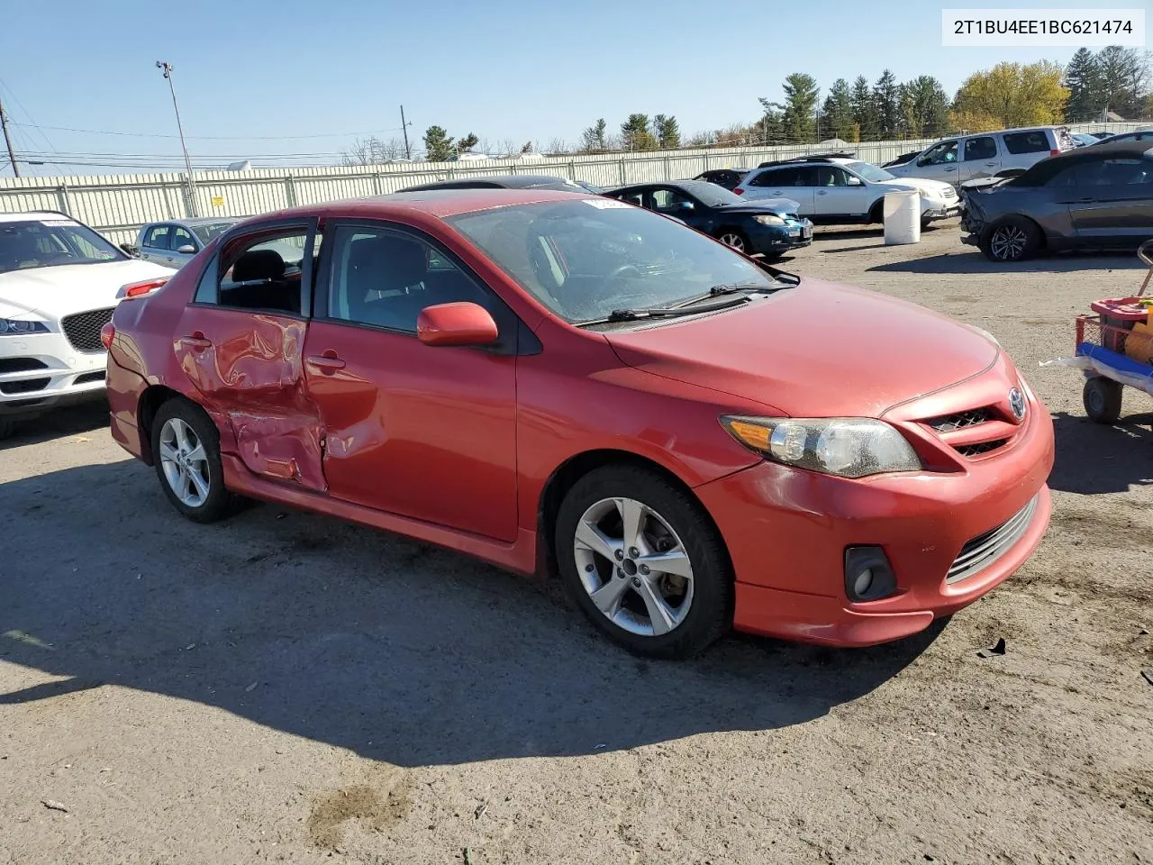 2011 Toyota Corolla Base VIN: 2T1BU4EE1BC621474 Lot: 76756454