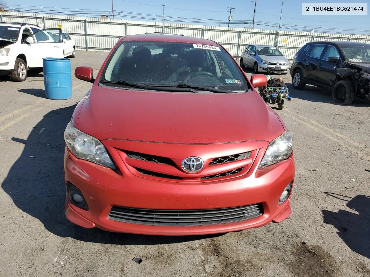 2011 Toyota Corolla Base VIN: 2T1BU4EE1BC621474 Lot: 76756454