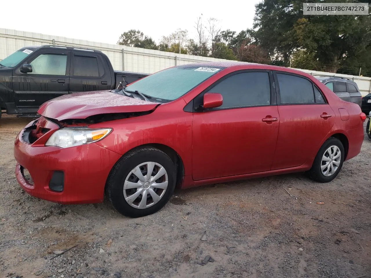 2011 Toyota Corolla Base VIN: 2T1BU4EE7BC747273 Lot: 76787294