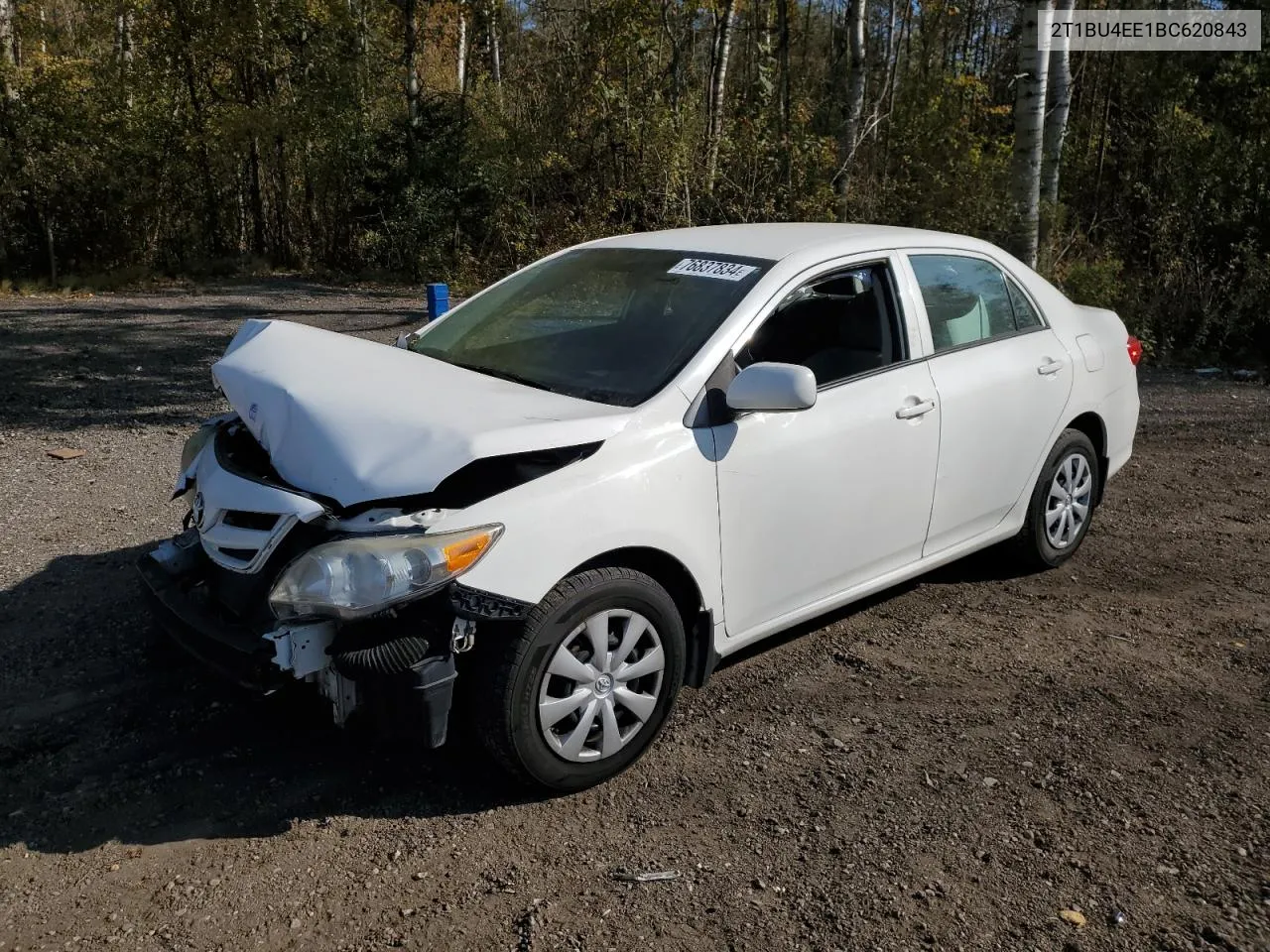 2011 Toyota Corolla Base VIN: 2T1BU4EE1BC620843 Lot: 76837834