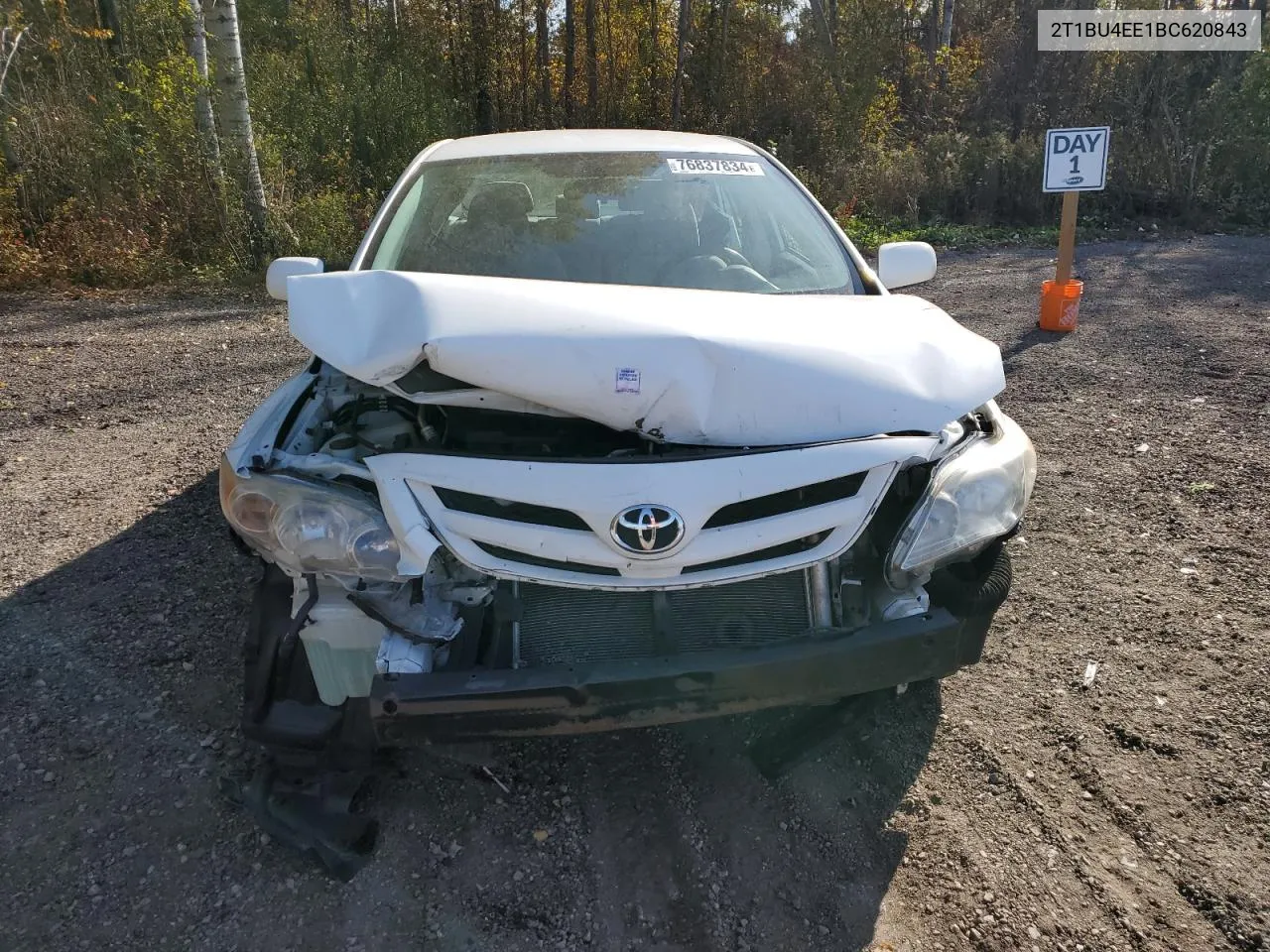 2011 Toyota Corolla Base VIN: 2T1BU4EE1BC620843 Lot: 76837834