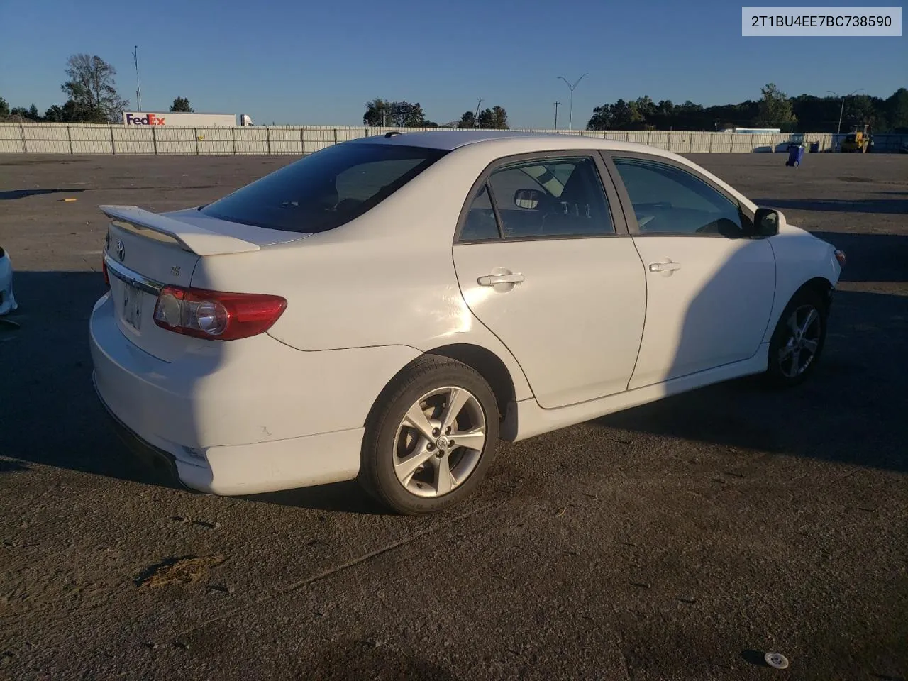 2011 Toyota Corolla Base VIN: 2T1BU4EE7BC738590 Lot: 76913574