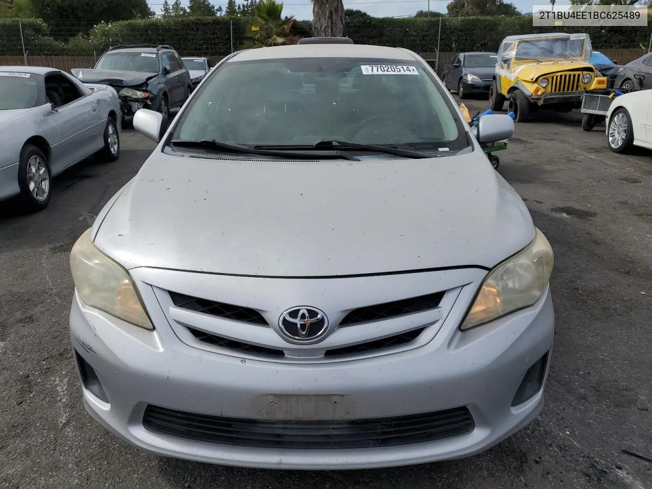 2011 Toyota Corolla Base VIN: 2T1BU4EE1BC625489 Lot: 77020514