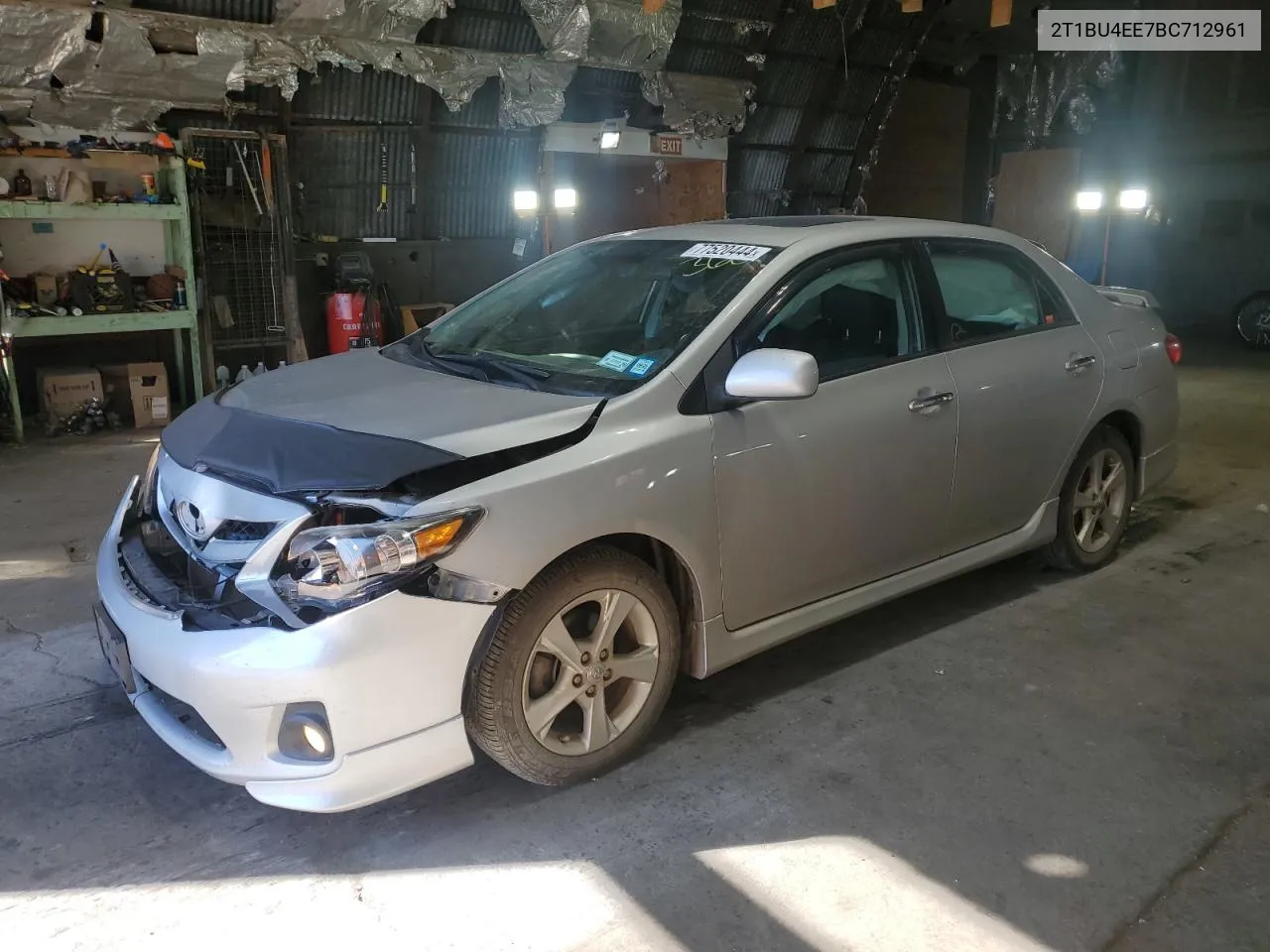 2011 Toyota Corolla Base VIN: 2T1BU4EE7BC712961 Lot: 77520444