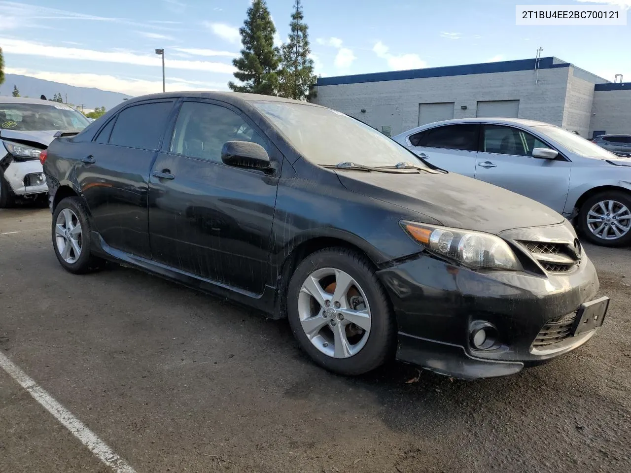 2011 Toyota Corolla Base VIN: 2T1BU4EE2BC700121 Lot: 77574794