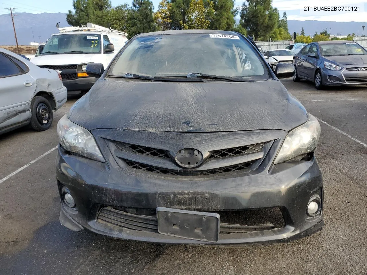 2011 Toyota Corolla Base VIN: 2T1BU4EE2BC700121 Lot: 77574794